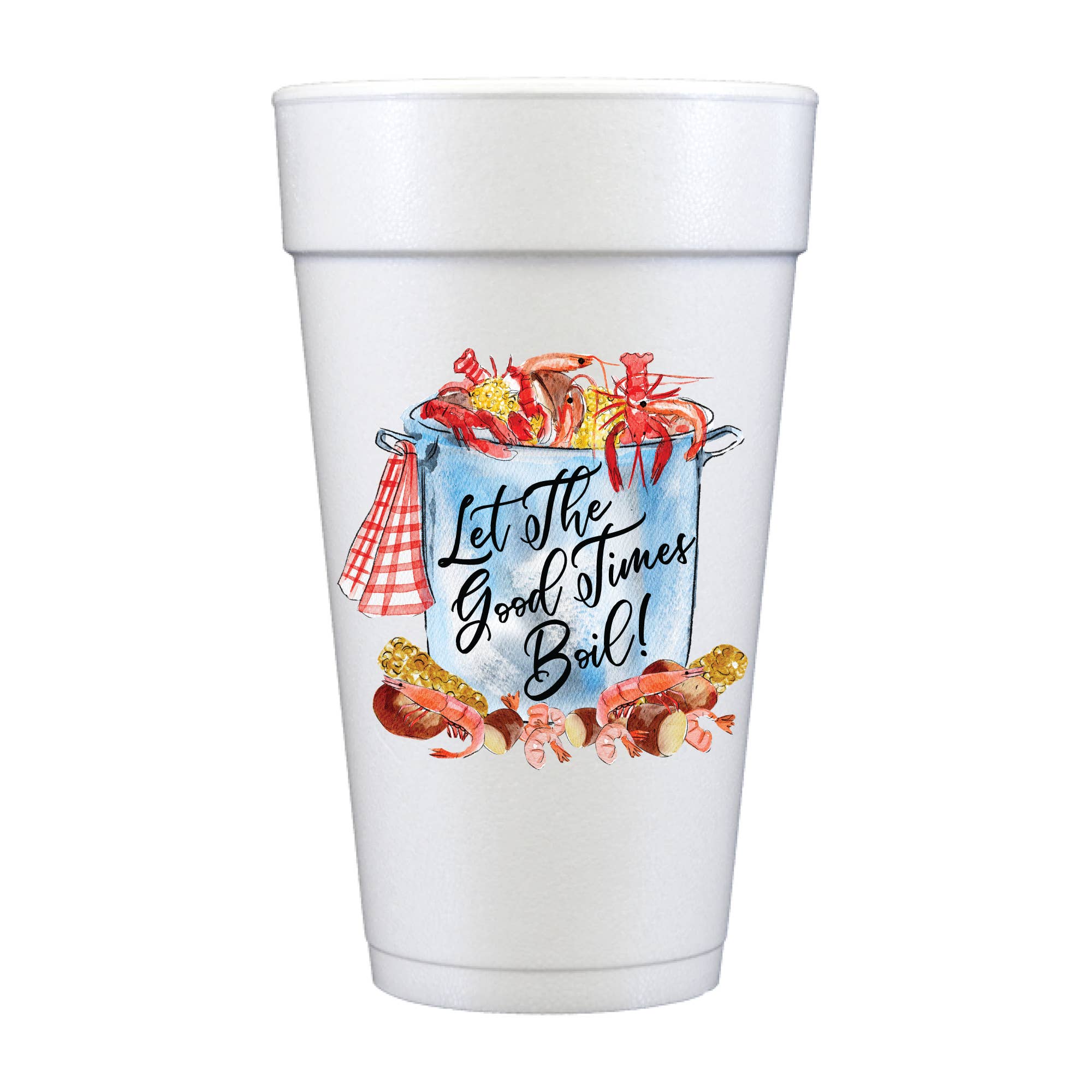 Boil Pot Shrimp Crawfish Foam Cups