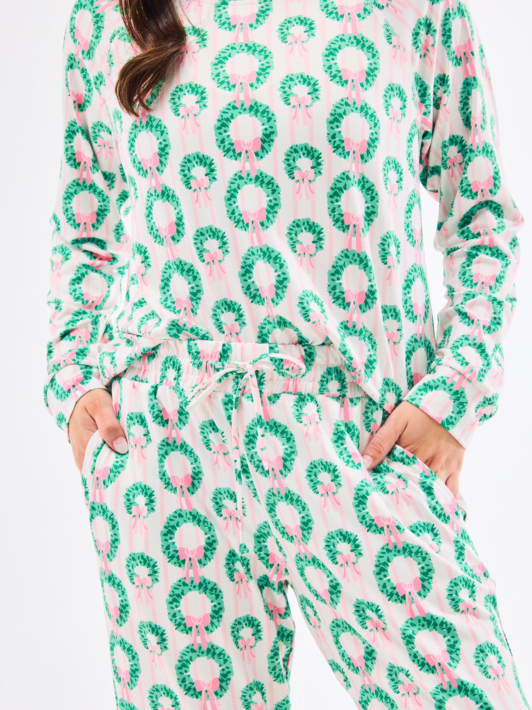 Annie Pant Set - Rosy Wreaths | Mary Square