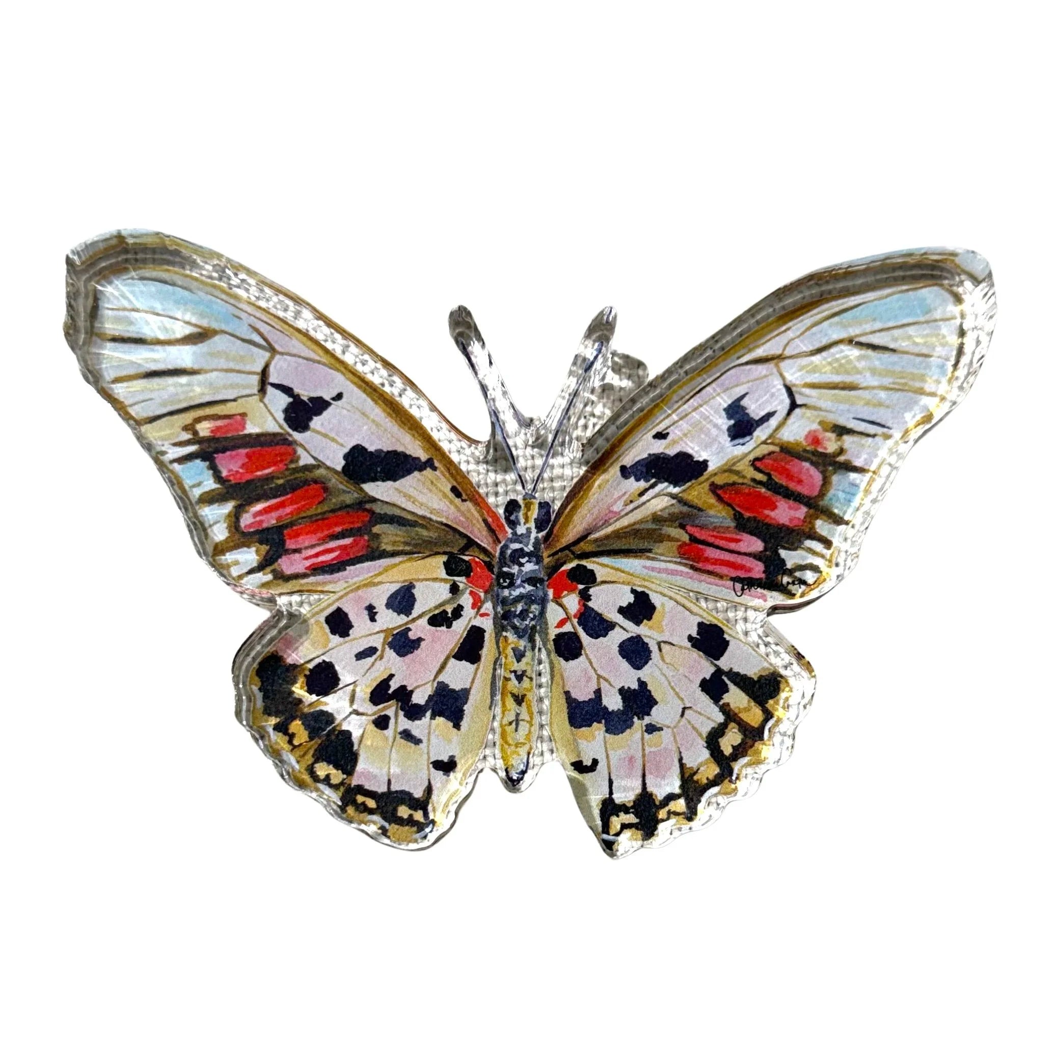 Autumn Butterfly Acrylic Art Block (Large) | Catherine Cartie