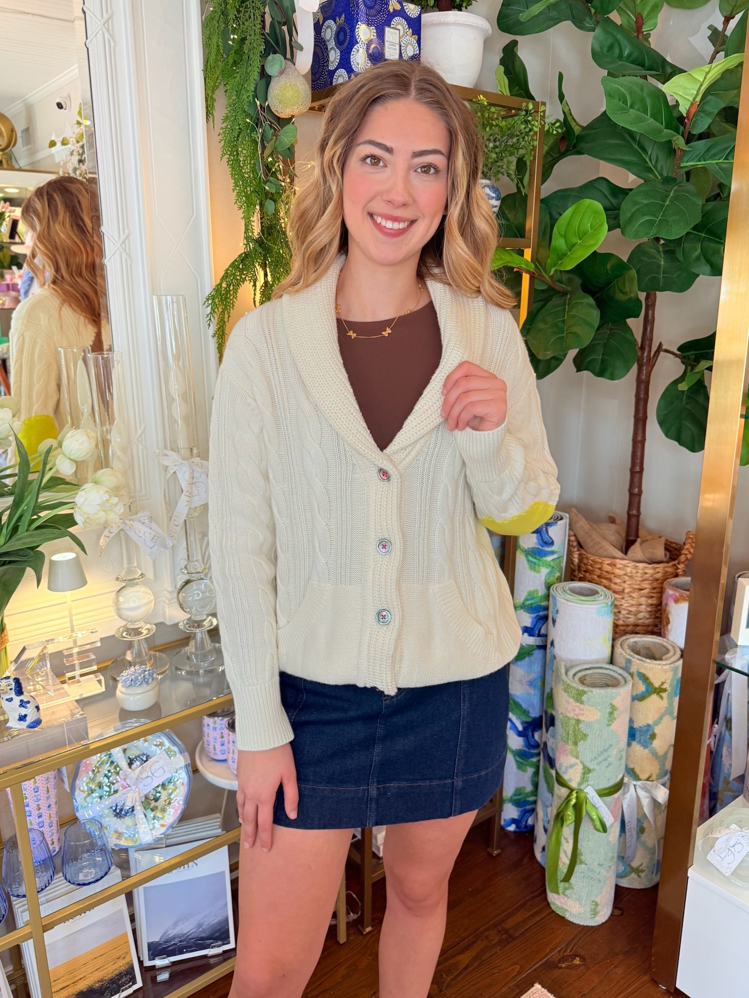 Shawl Collar Helen Imperfect Heart Cardigan | Kerri Rosenthal