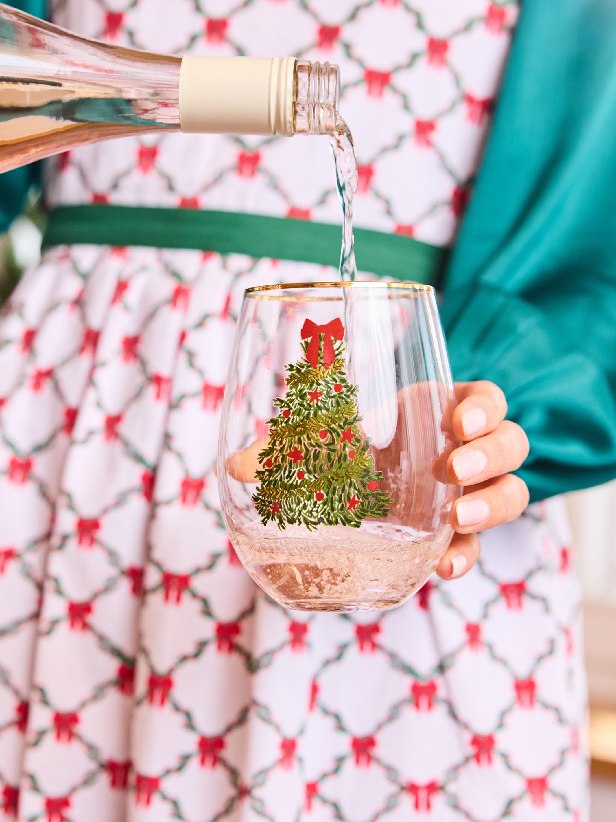 Stemless Wineglass - Traditional Tree | Mary Square