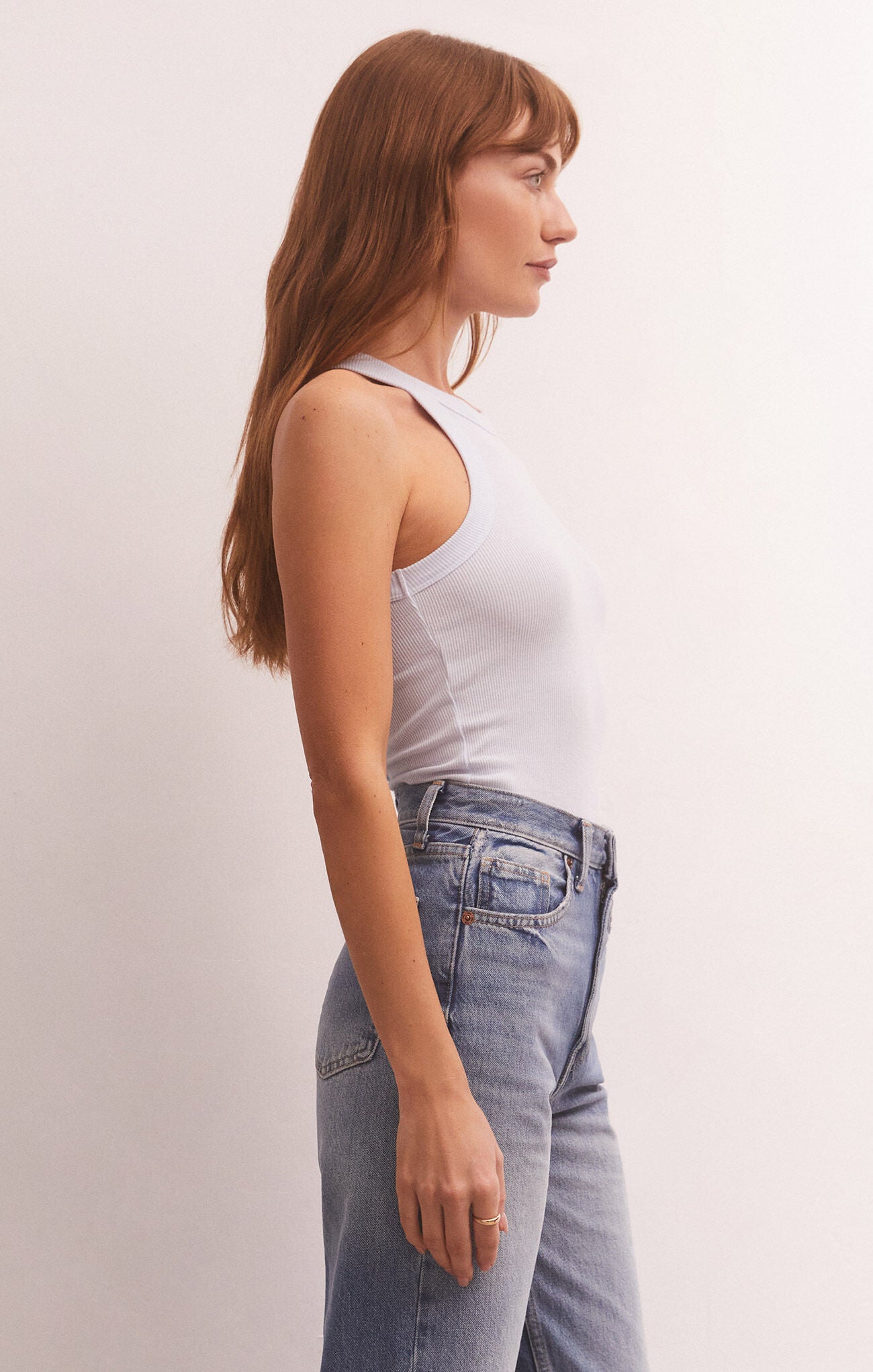 Lilly Rib Tank Tranquil Waters | Z Supply
