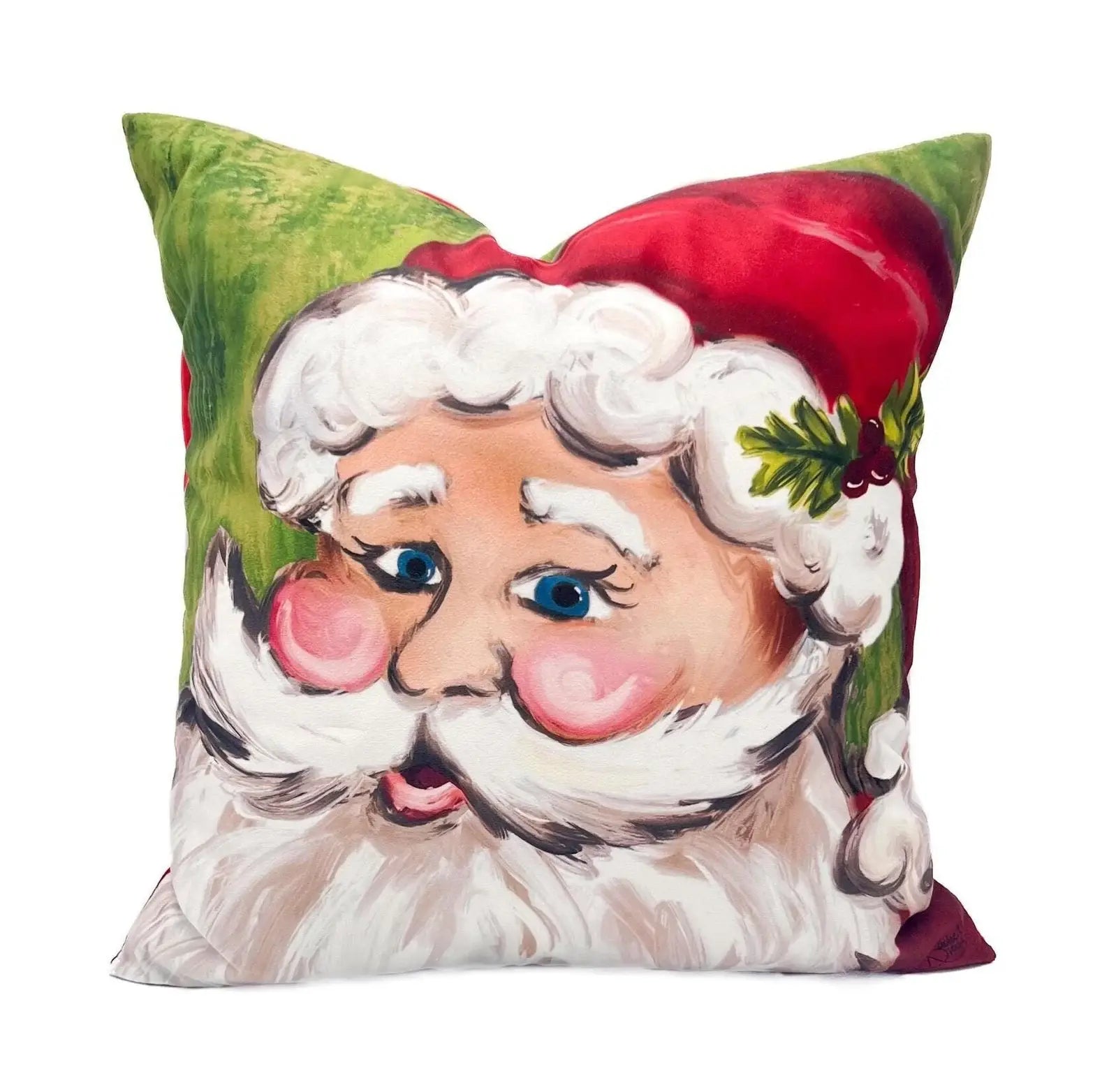Classic Santa Velvet Pillow