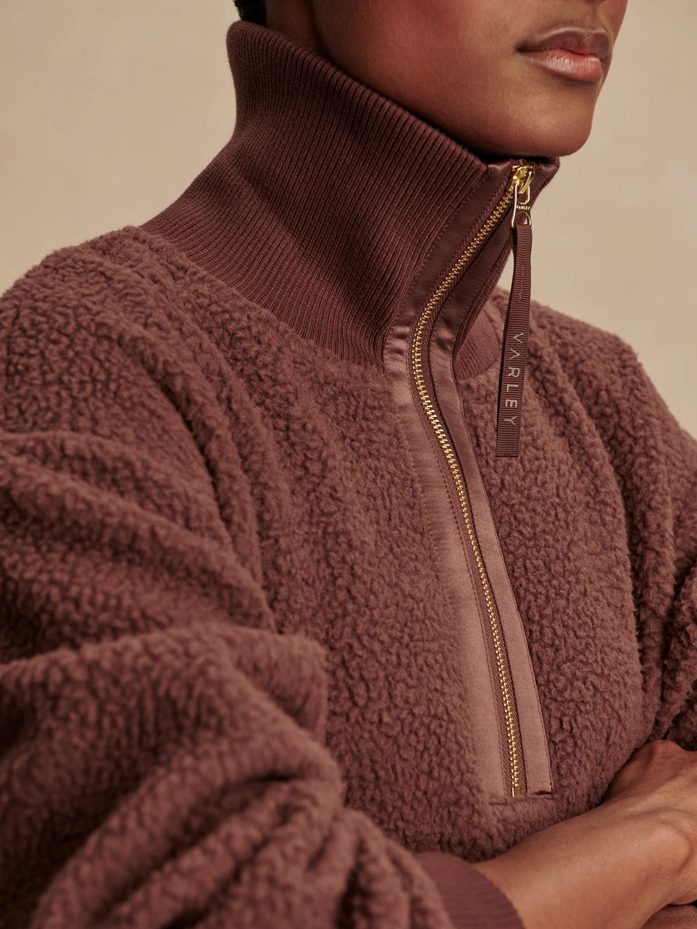 Roselle Half Zip Fleece - Deep Mahogany | Varley