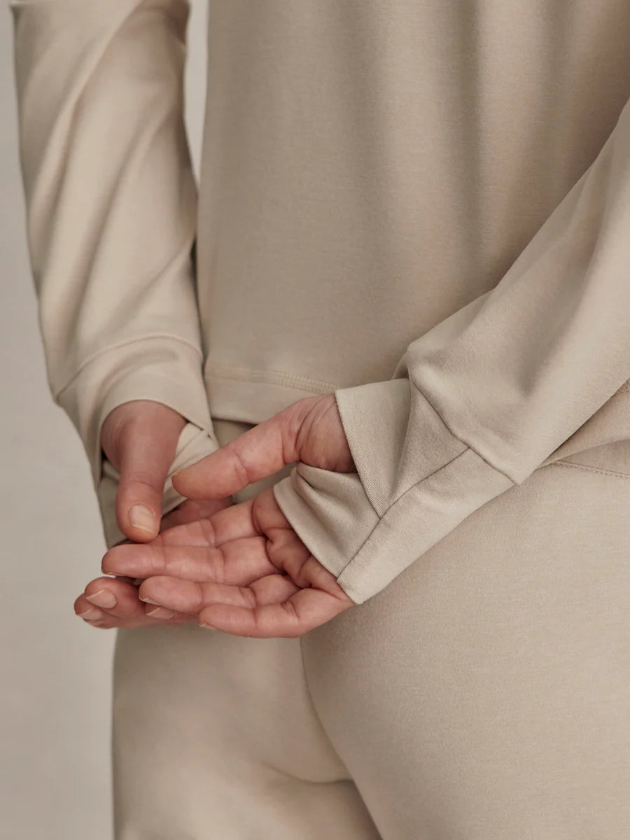 Lamia Half-Zip Sweat - Pebble Marl | Varley