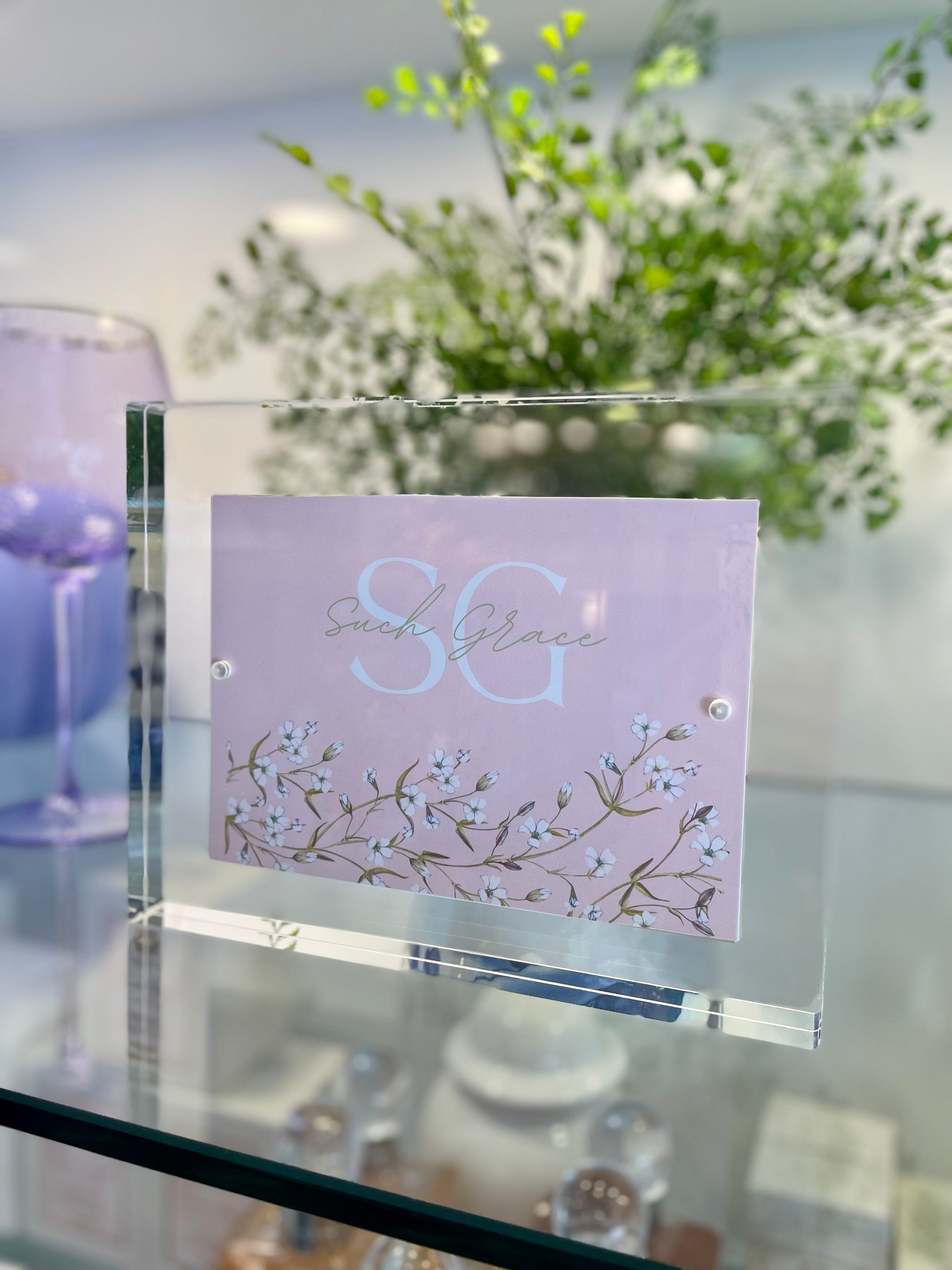 Clear Acrylic Block Frame TIZO