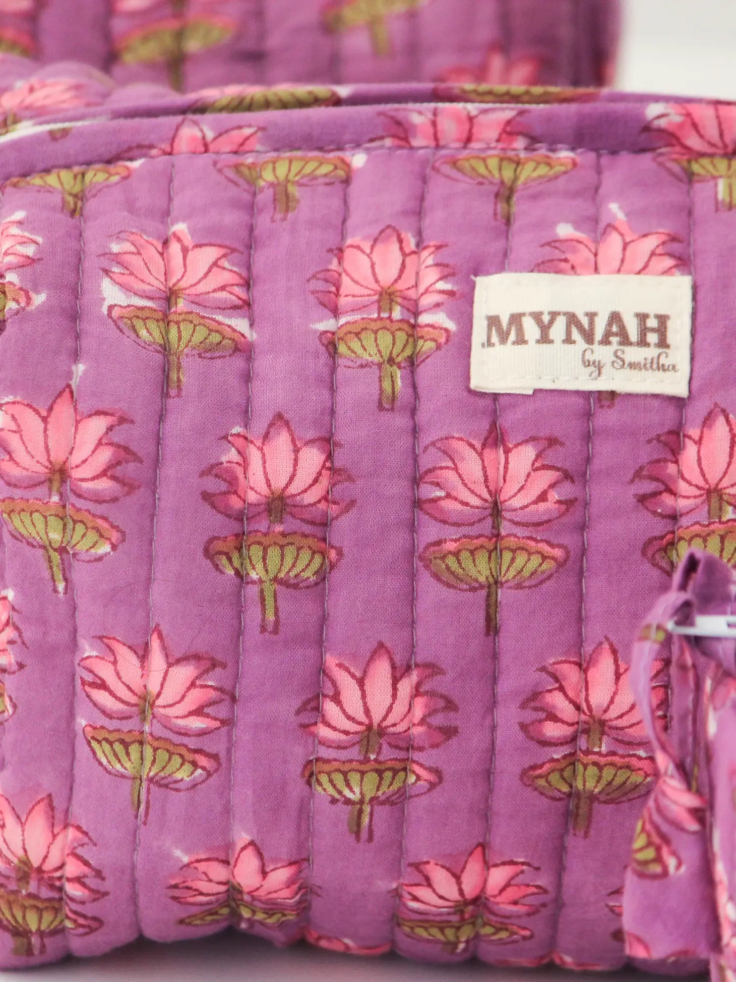 Orchid Lotus Makeup Bag