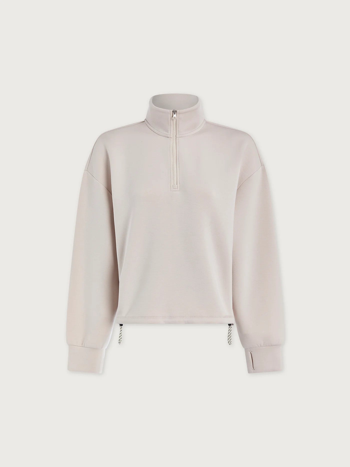 Sian Cropped Half Zip Midlayer - Silver Grey | Varley