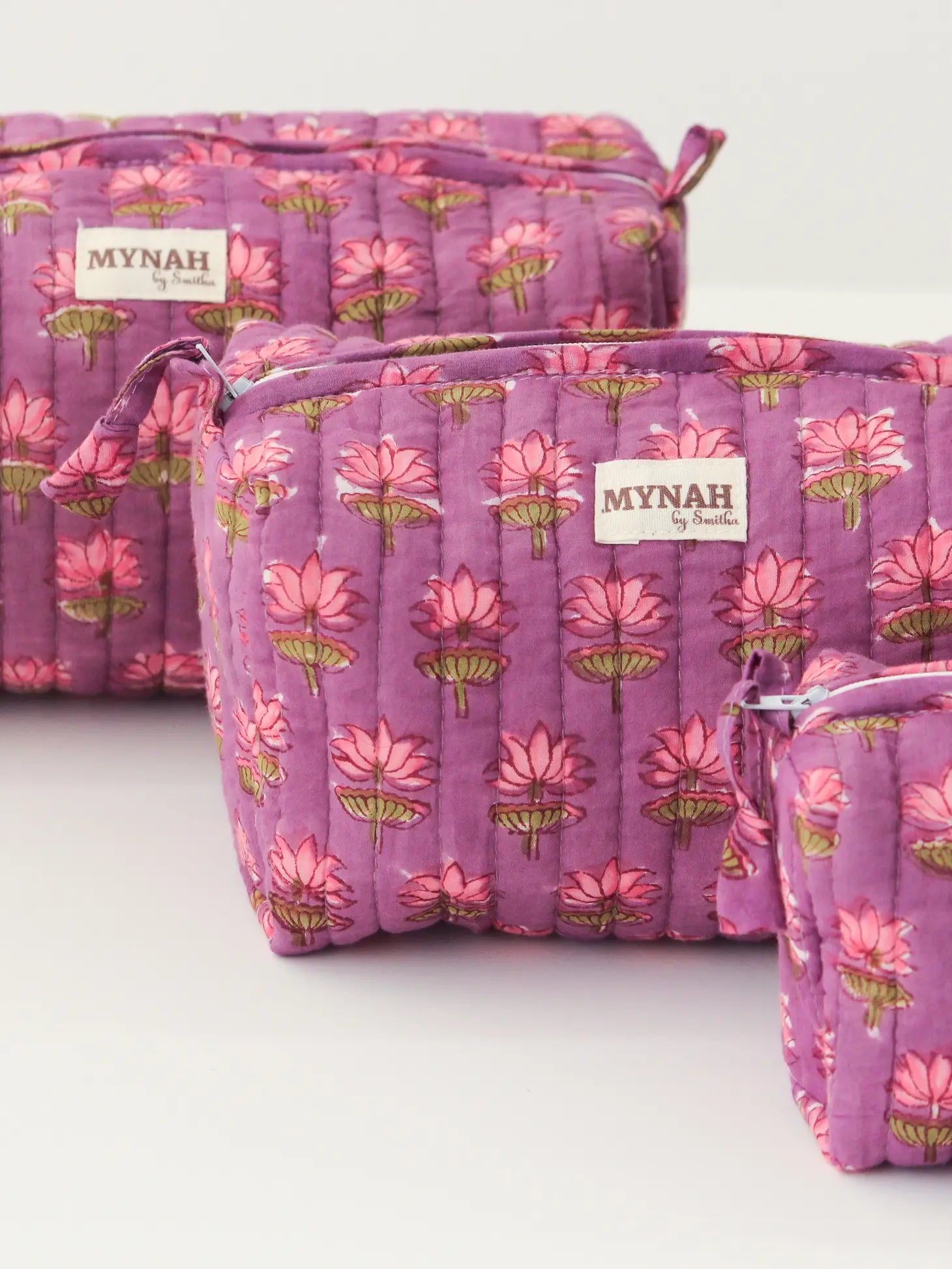 Orchid Lotus Makeup Bag