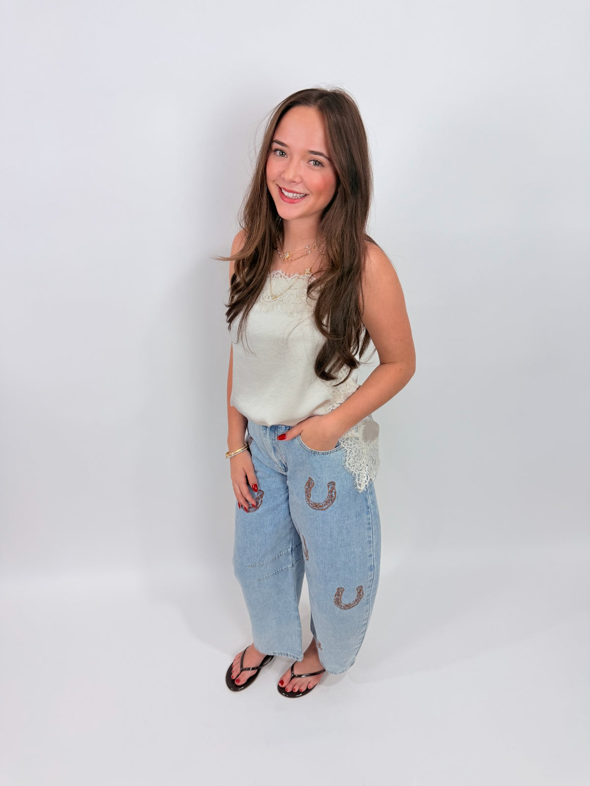 Roselle Lace Cami - Frosted Pearl | Z Supply