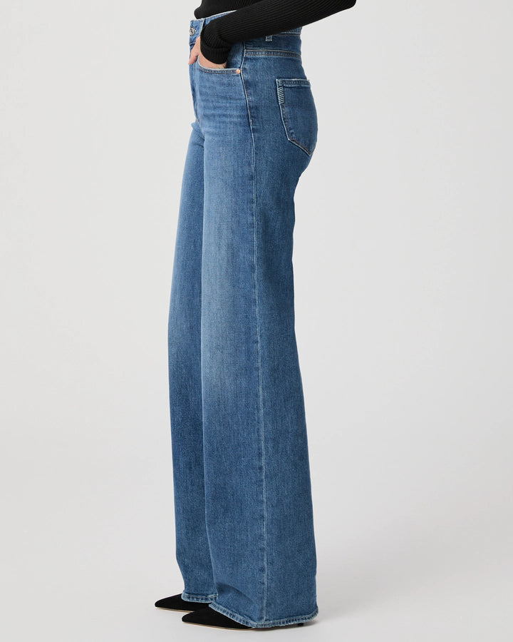 Sasha Wide Leg w/ Extended Coin Pocket - Stefania Distressed | Paige