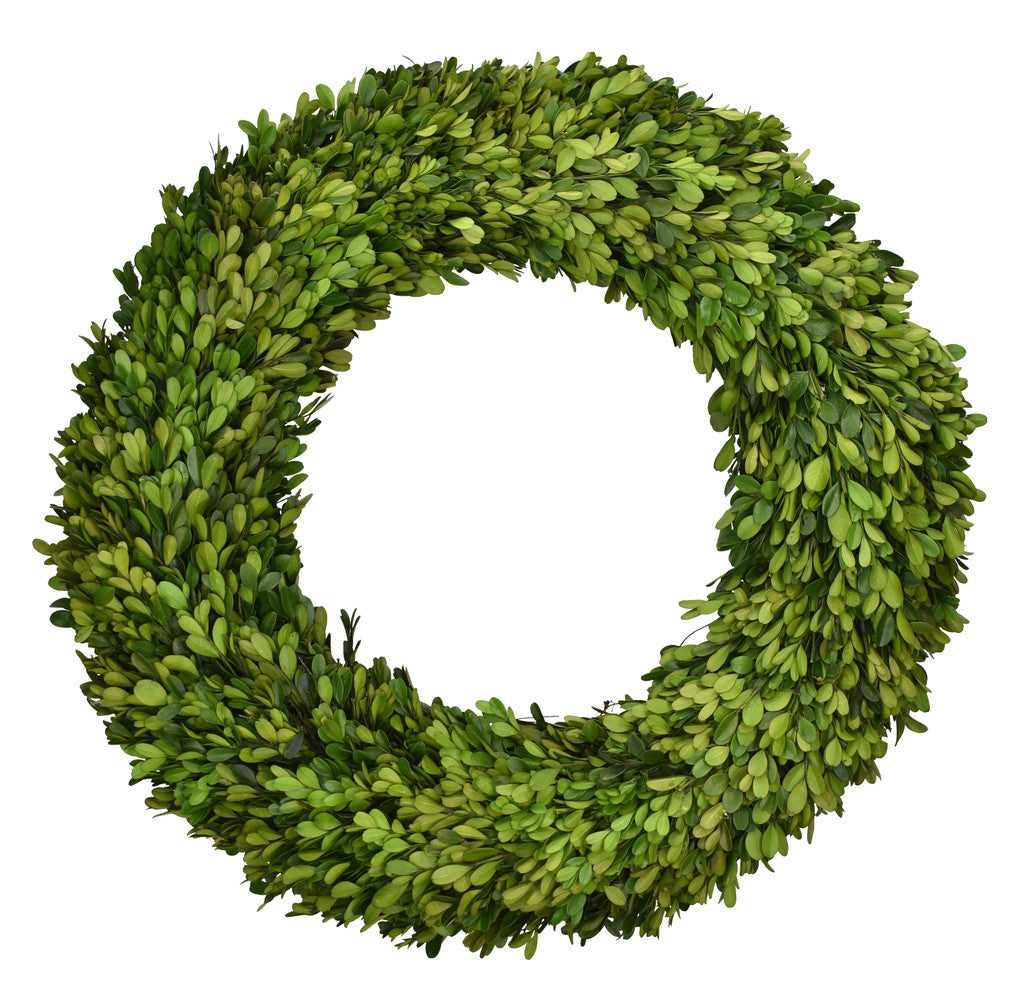 Preserved Boxwood Country Manor Wreath - 20"