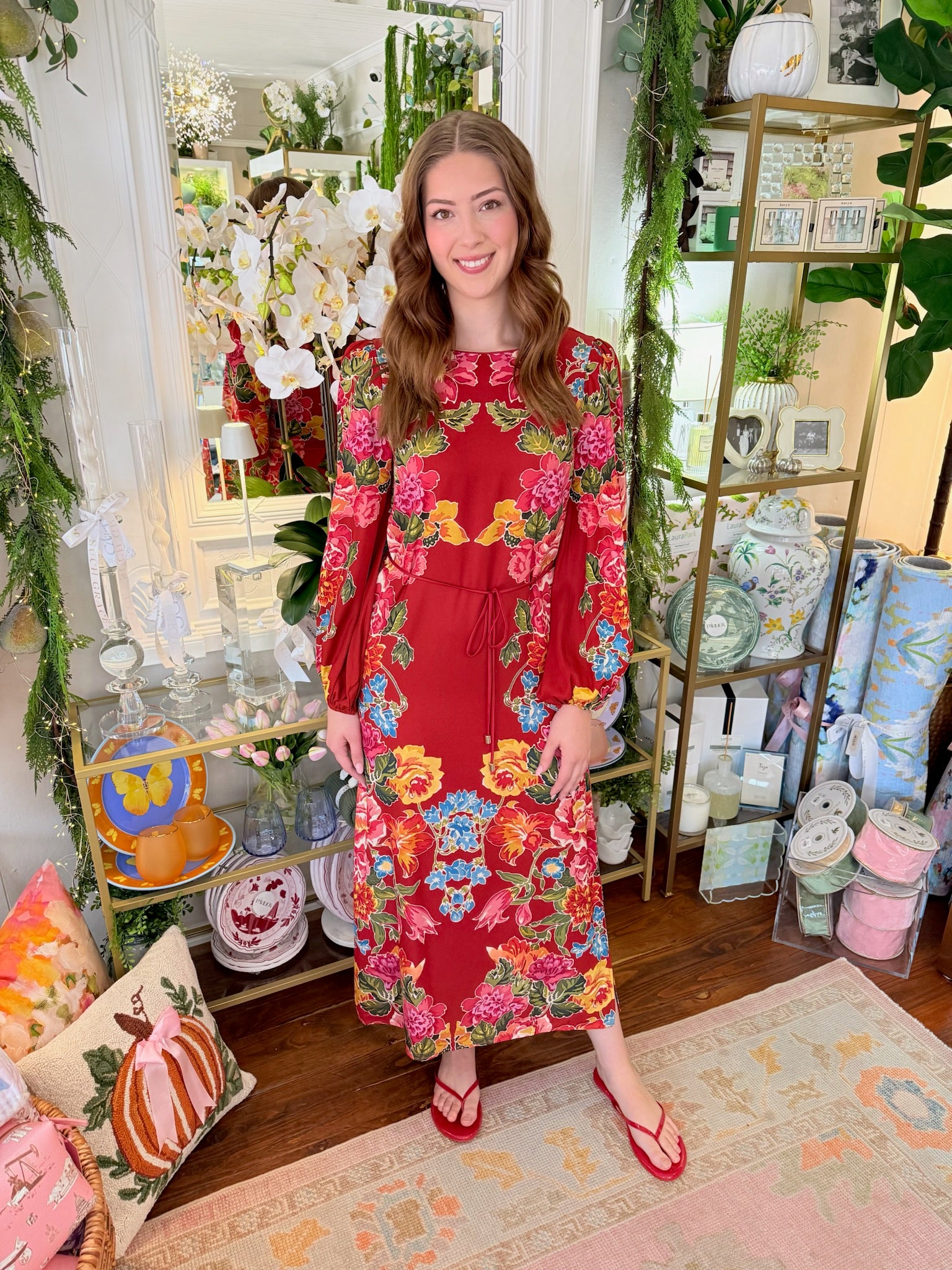 Dawn Dress in Fall Blooms | Elizabeth James