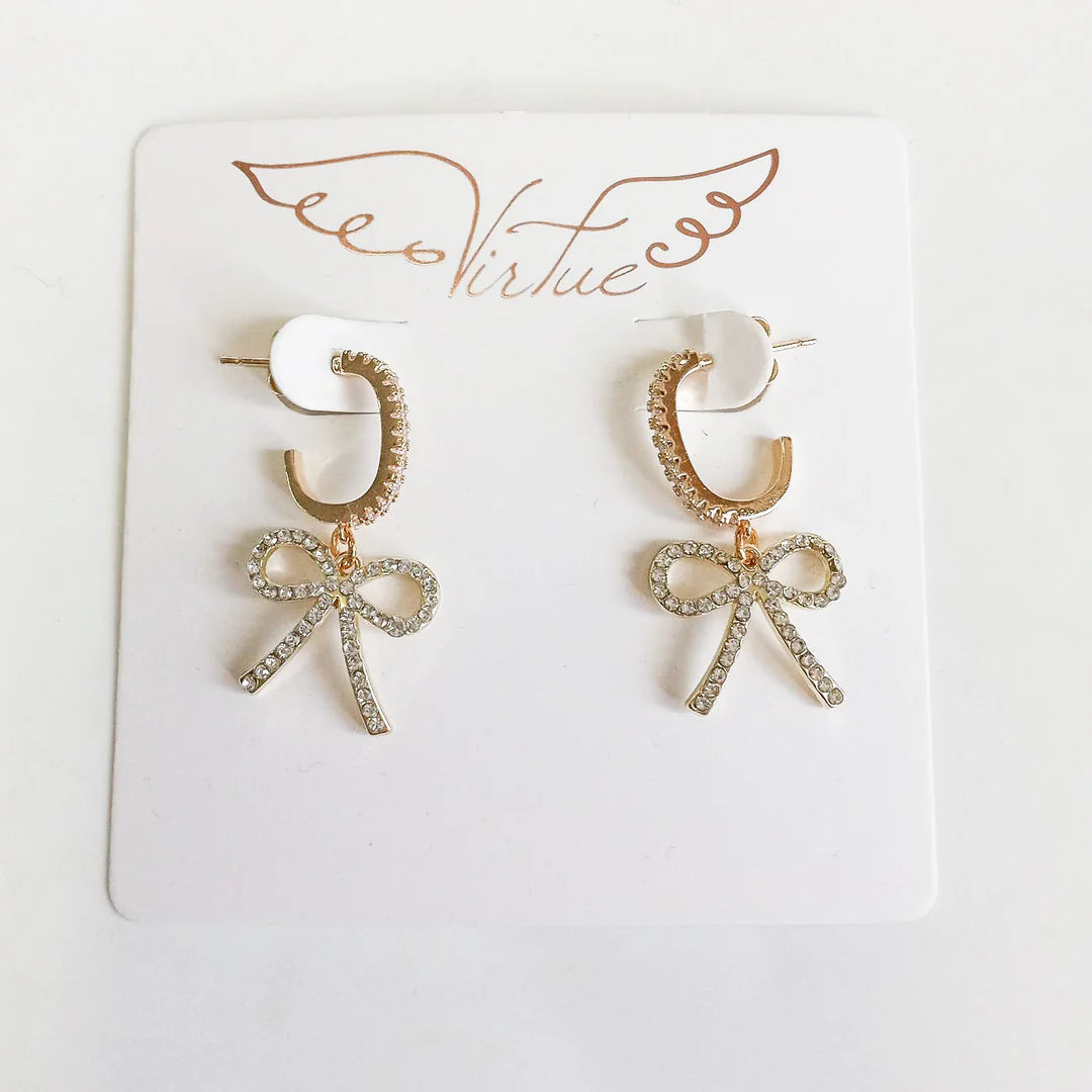 CZ Bow Hoops