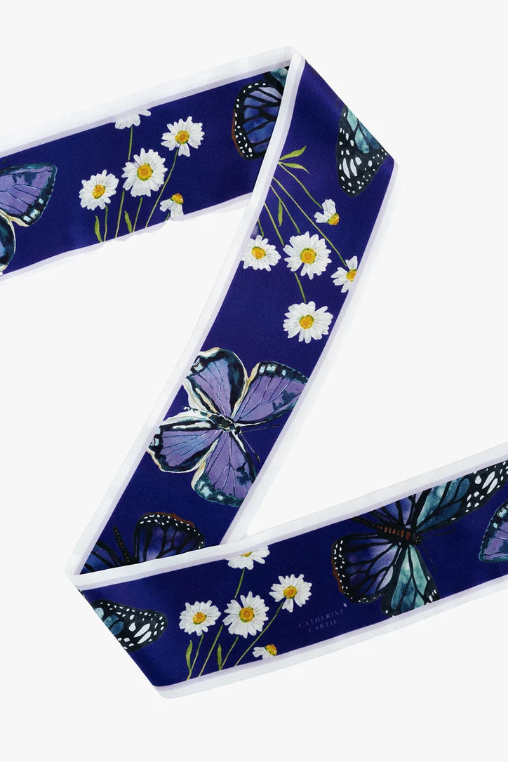 Collegiate Silk Ribbon Scarf | Catherine Cartie