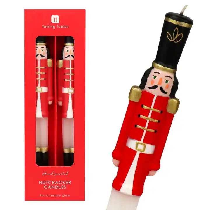 Nutcracker Christmas Candles (2 Pack)