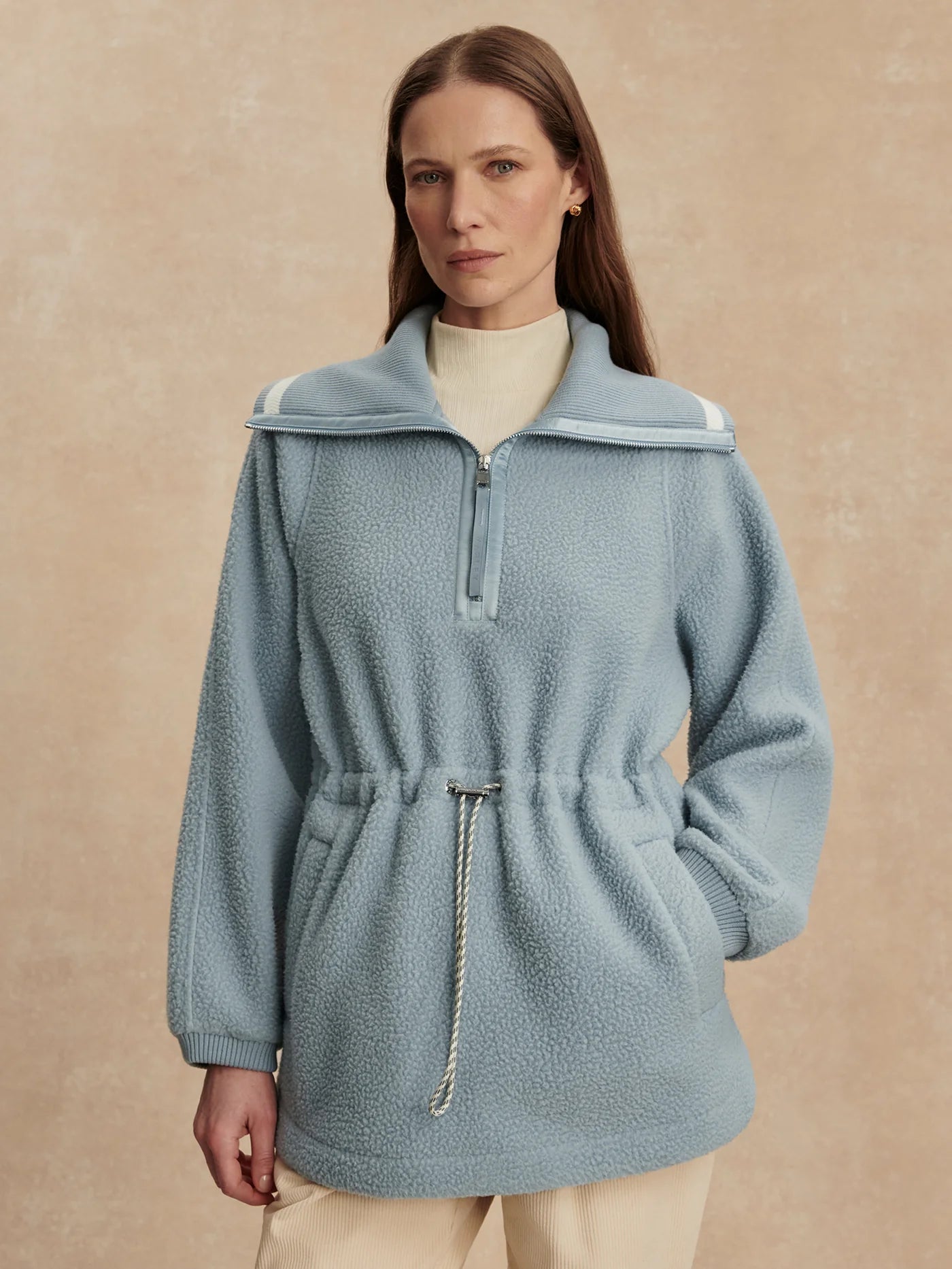 Ashby Half Zip Fleece - Ashley Blue | Varley