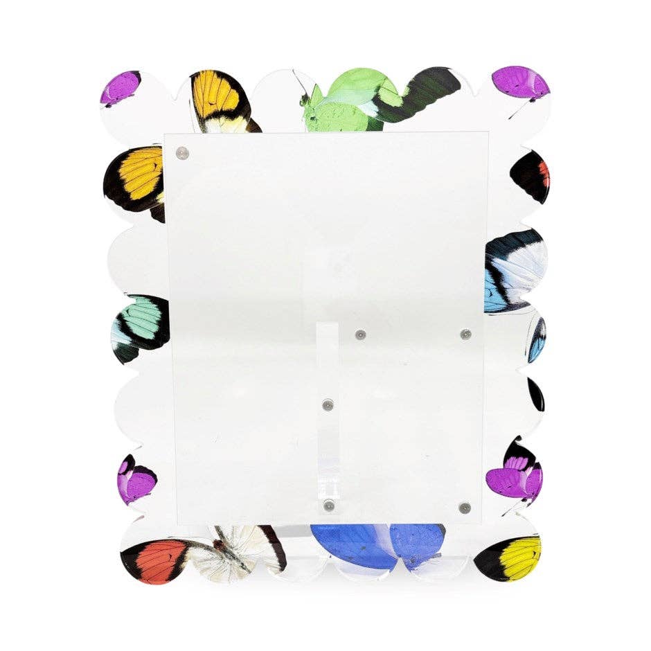 Butterflies Acrylic Scallop Frame (7x9)