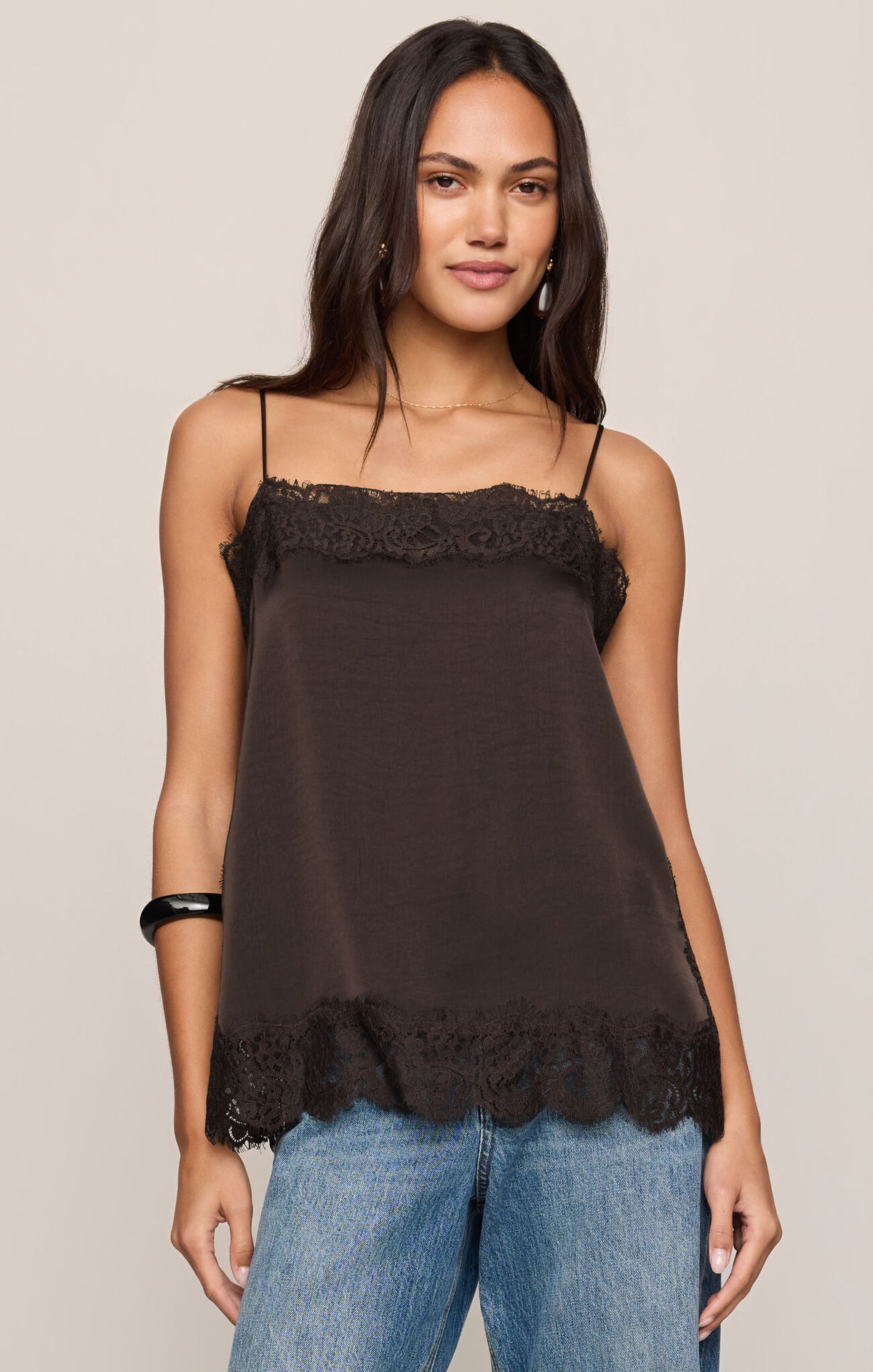 Roselle Lace Cami - Cocoa Bean | Z Supply