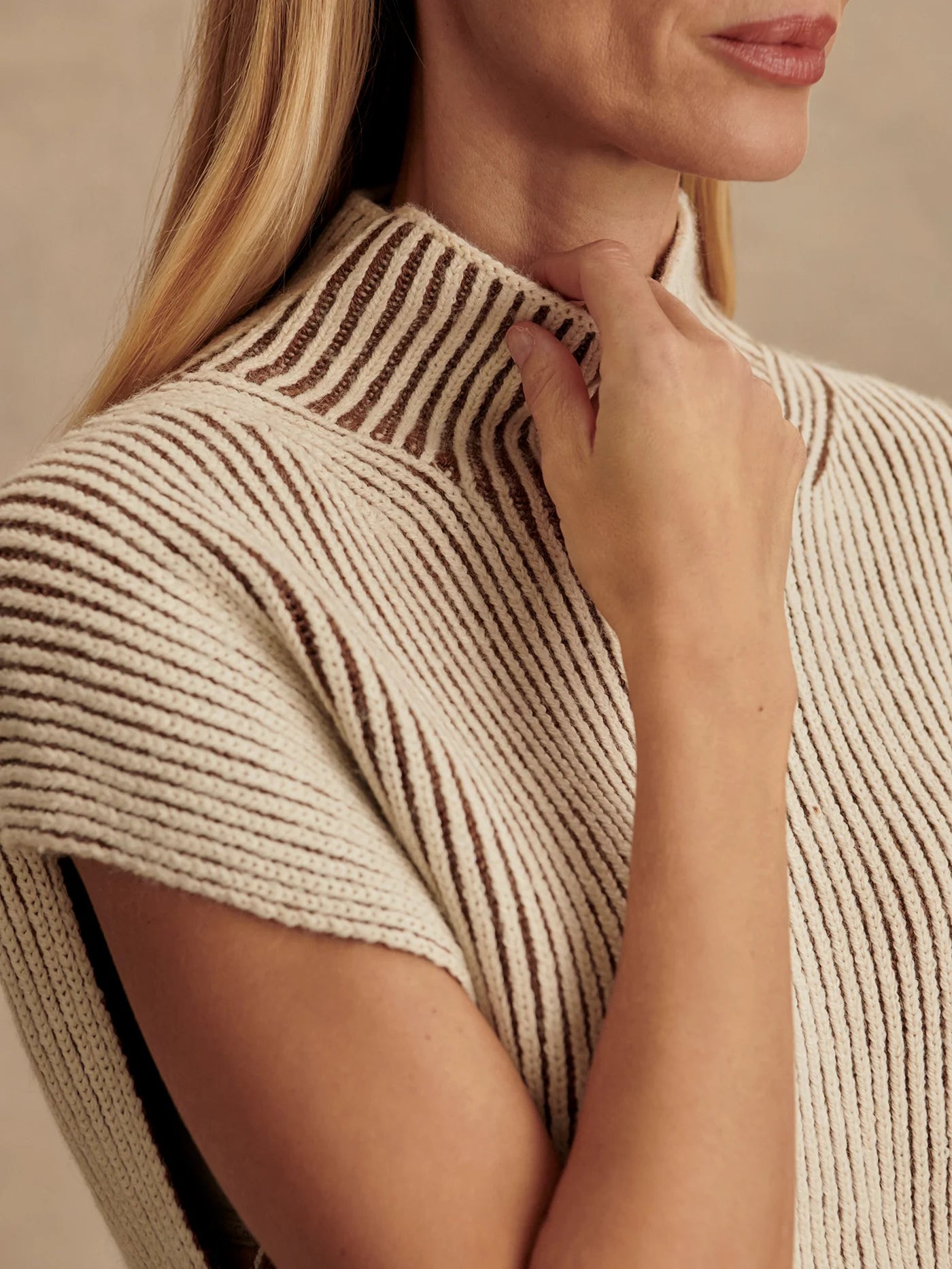 Lauren Plated Knit Tank - Cocoa Dust | Varley