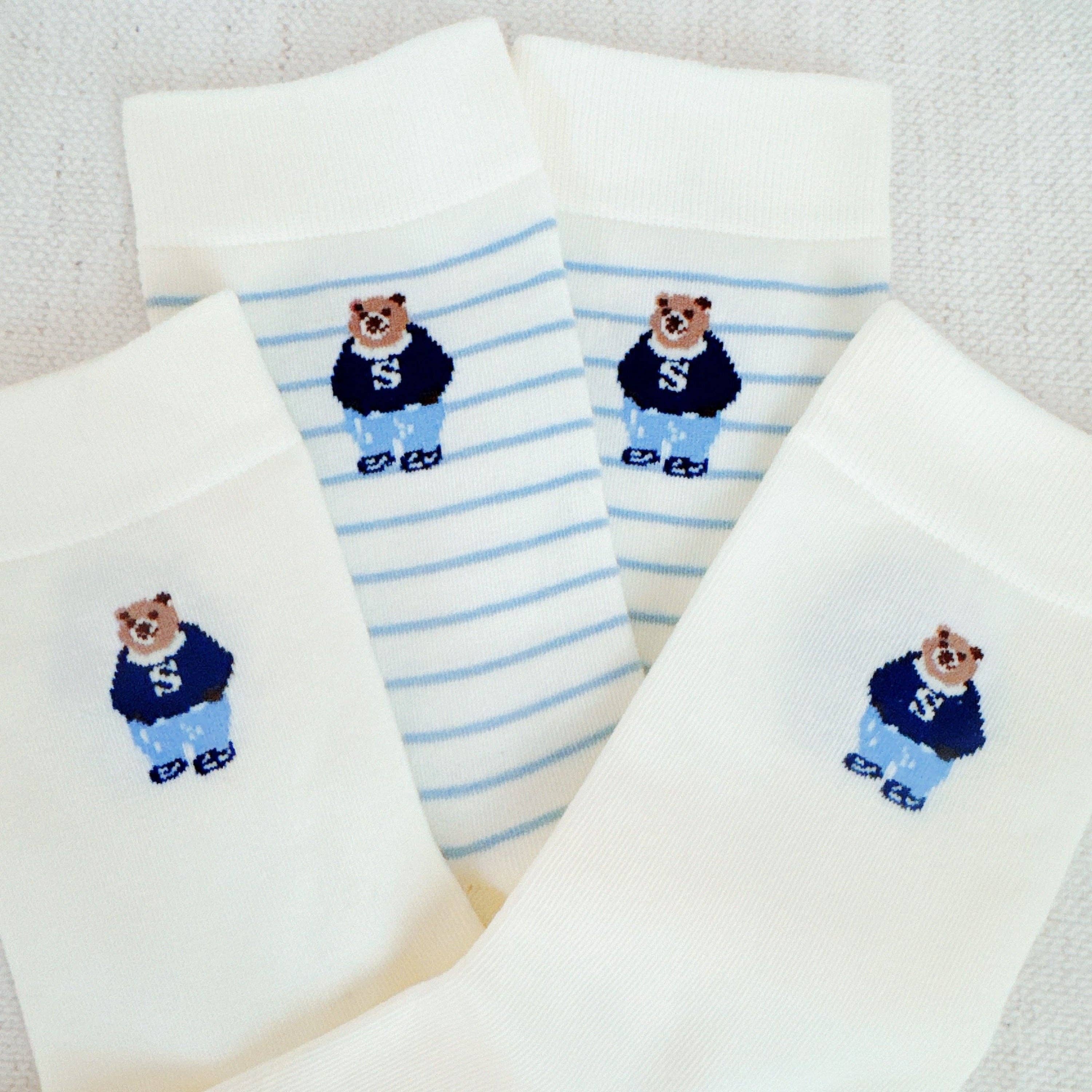 Preppy Bear Socks