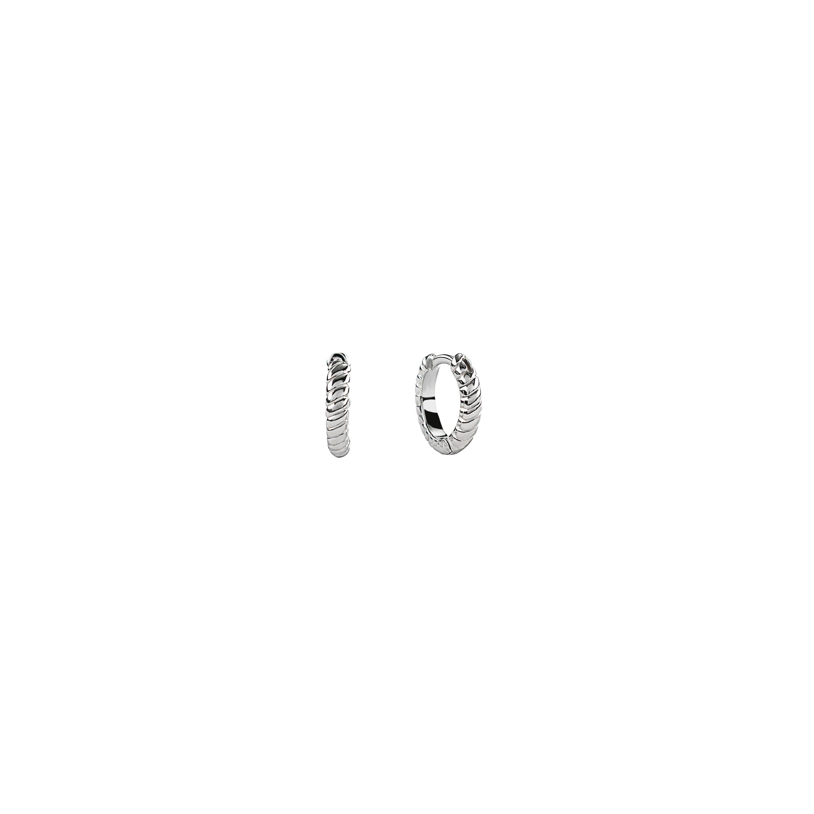 Twisted Huggies Silver | Brenda Grands