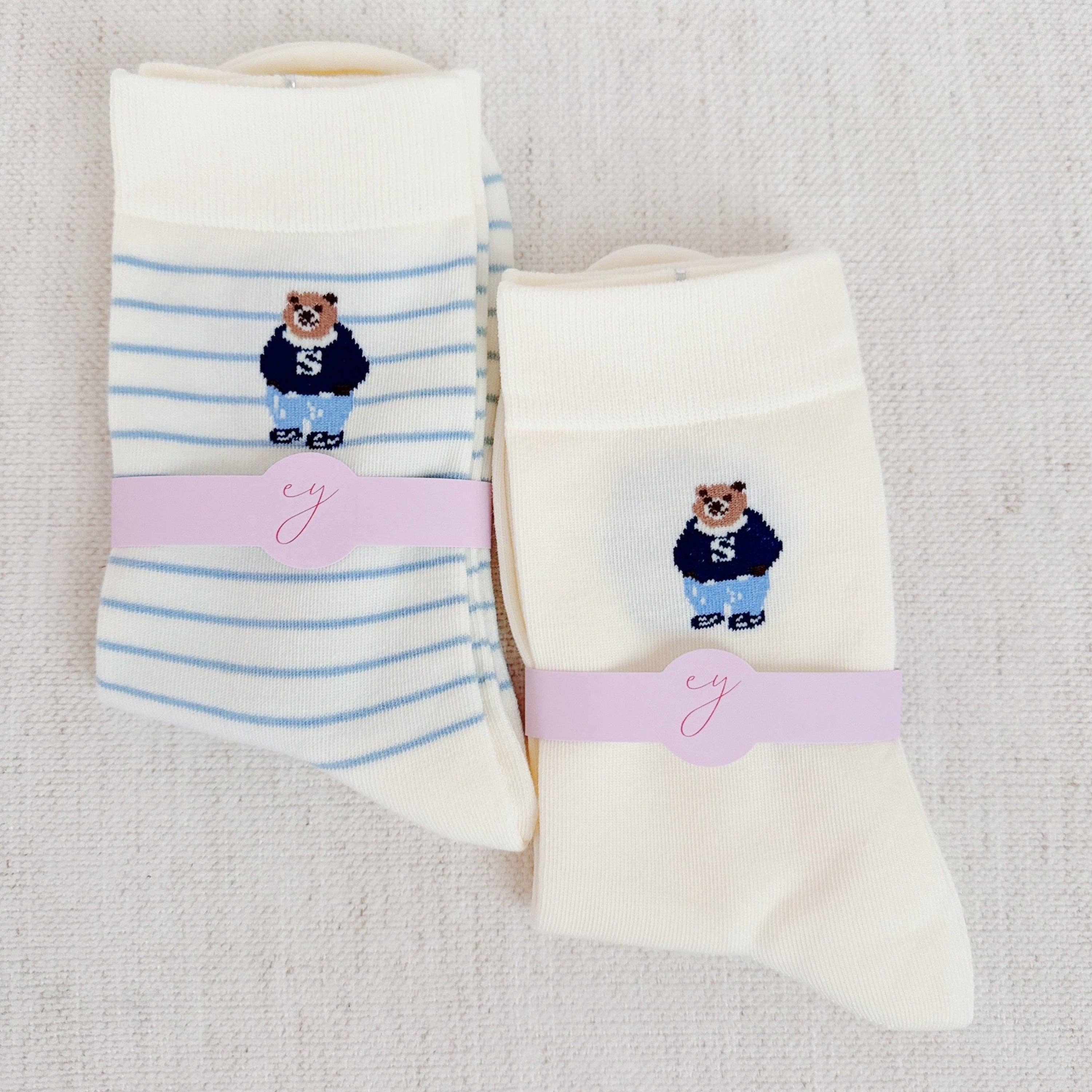 Preppy Bear Socks