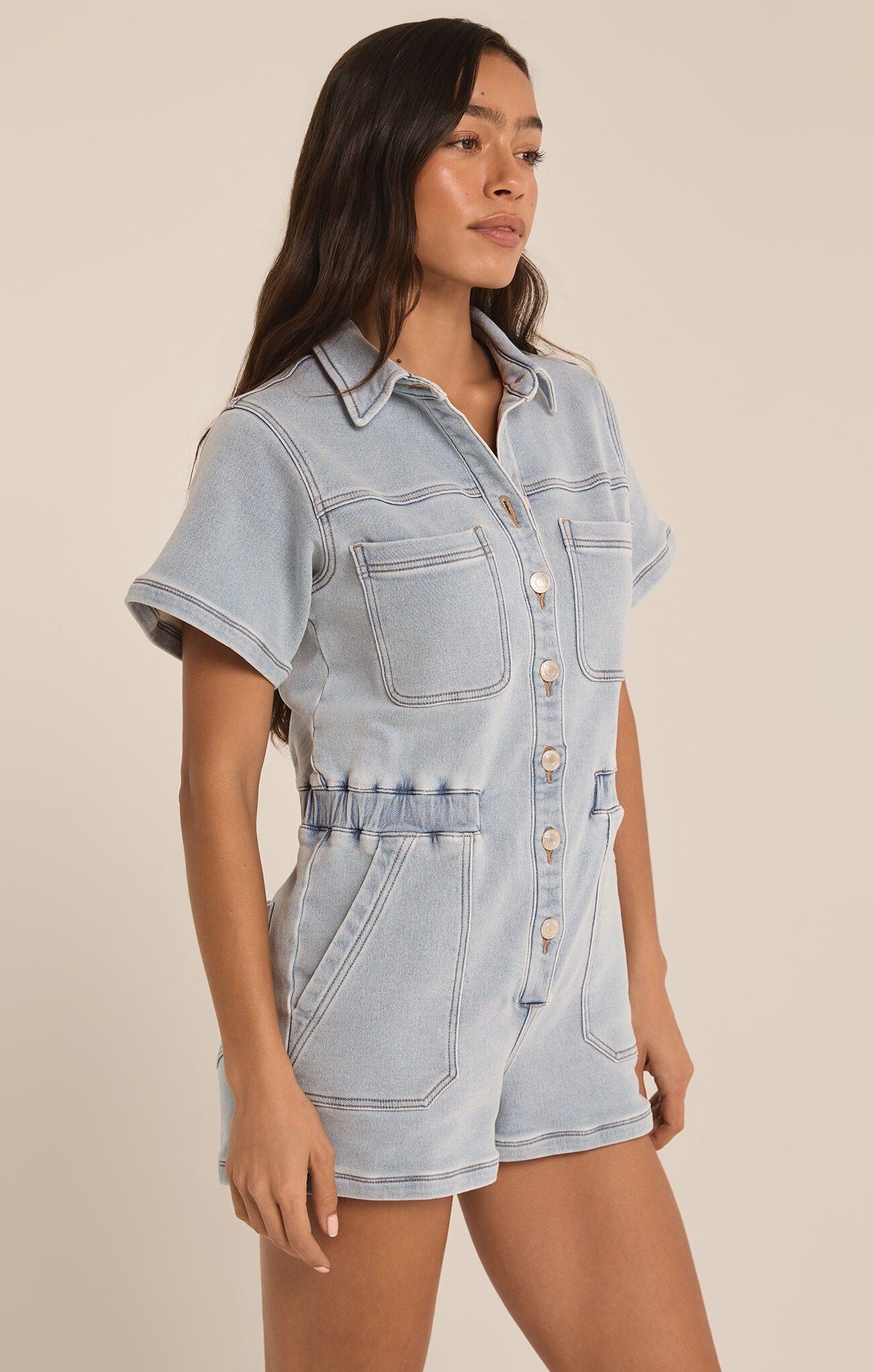 Elias Denim Romper | Z Supply
