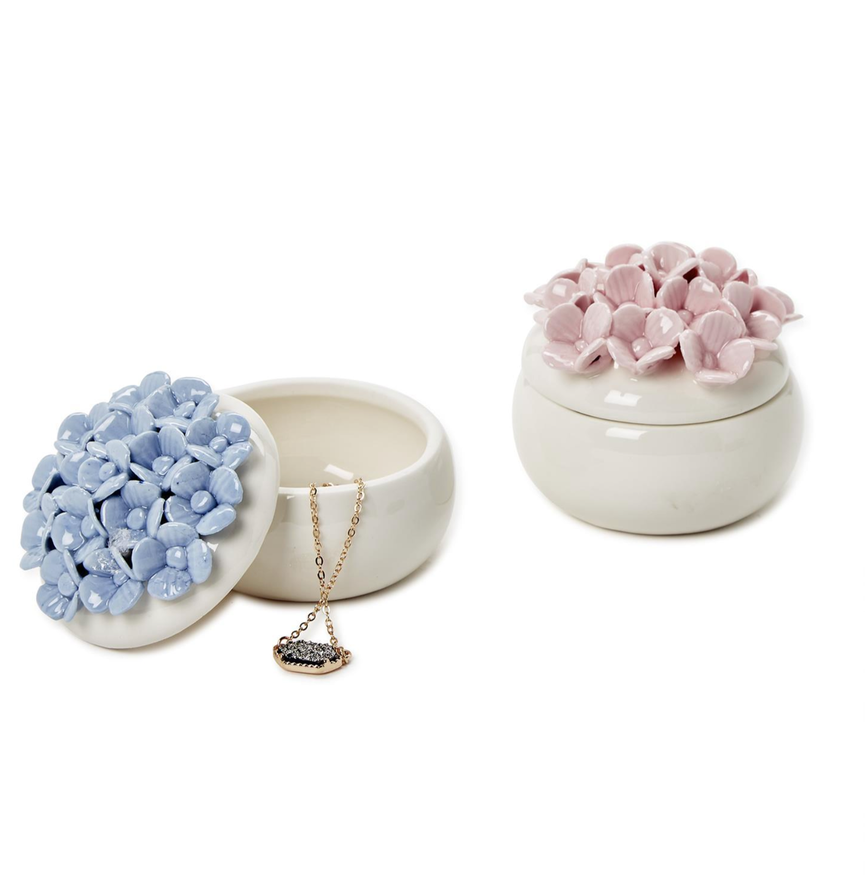 Hydrangea Trinket Jewelry Box