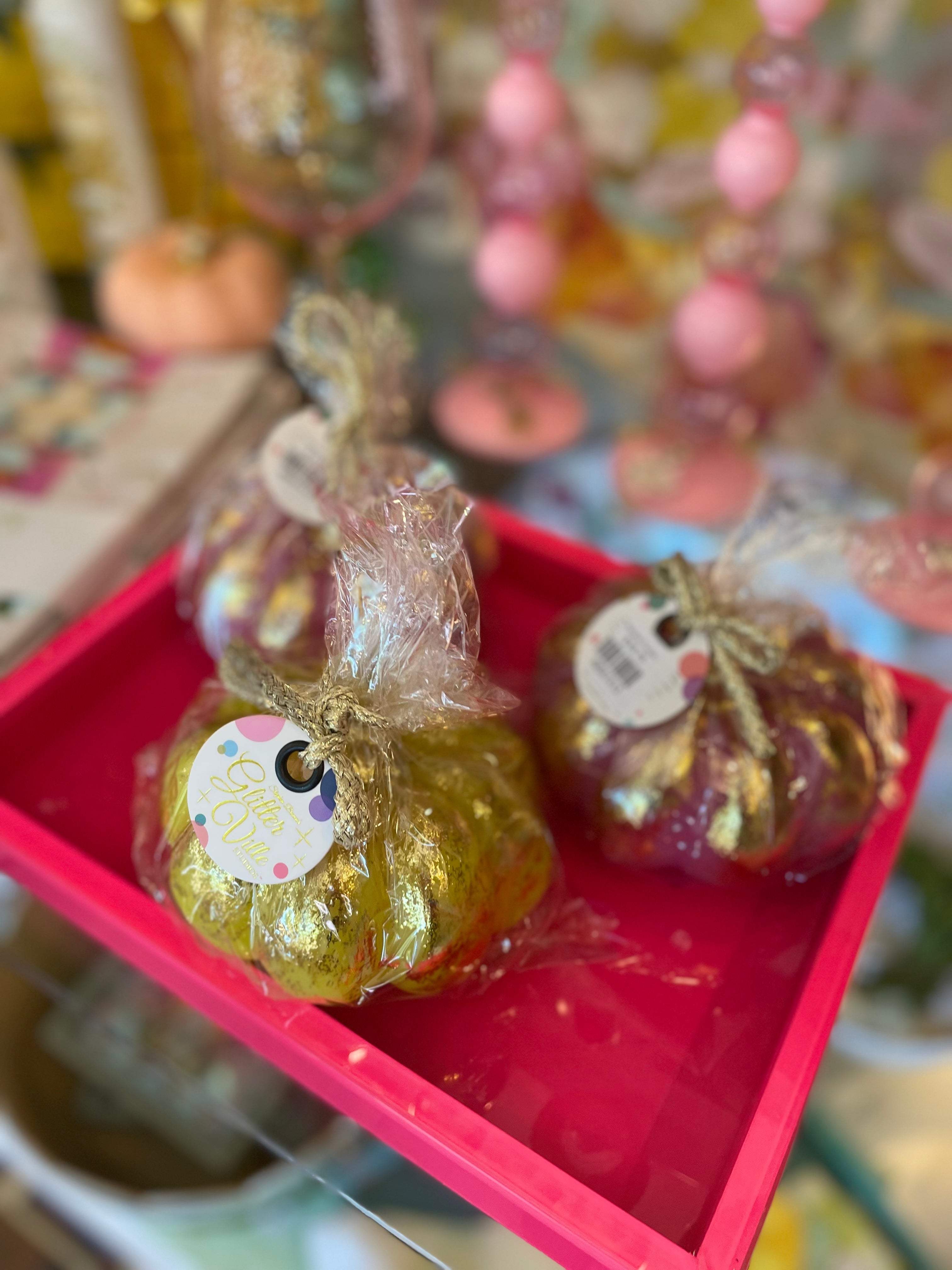 Rainbow Pumpkin Candle | Glitterville