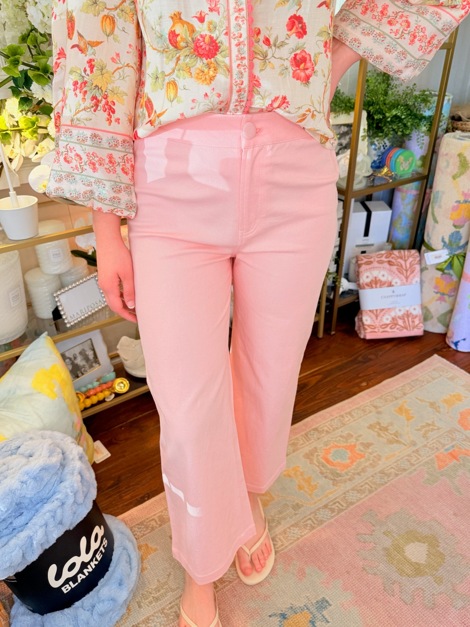 Tilda Pants in Pink Peony | Elizabeth James