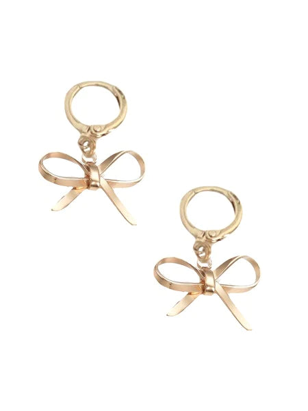 GIVER Bow Huggie Earrings | Farrah B