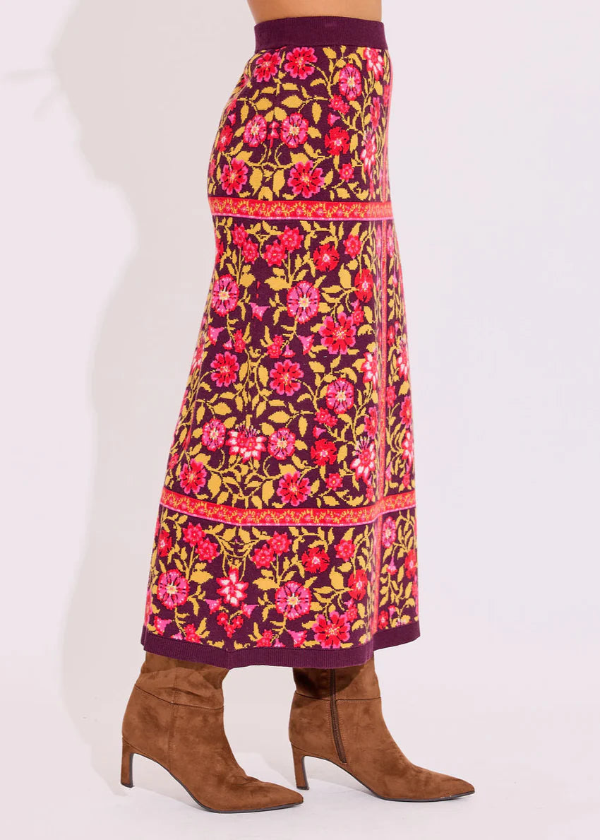 Vivian Skirt - Golden Floral | Alden Adair