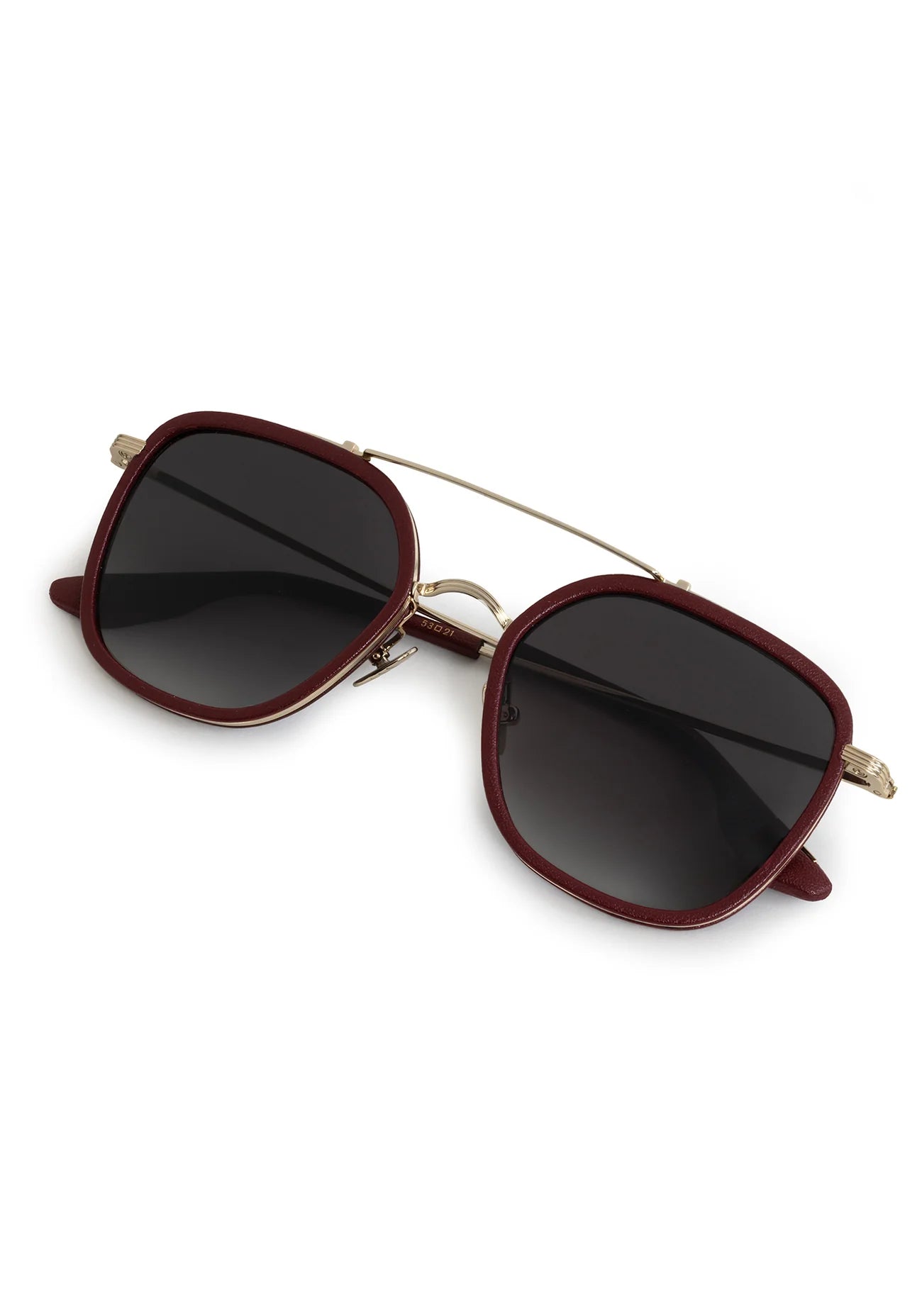 Austin - 12K Titanium + Burgundy Leather | Krewe