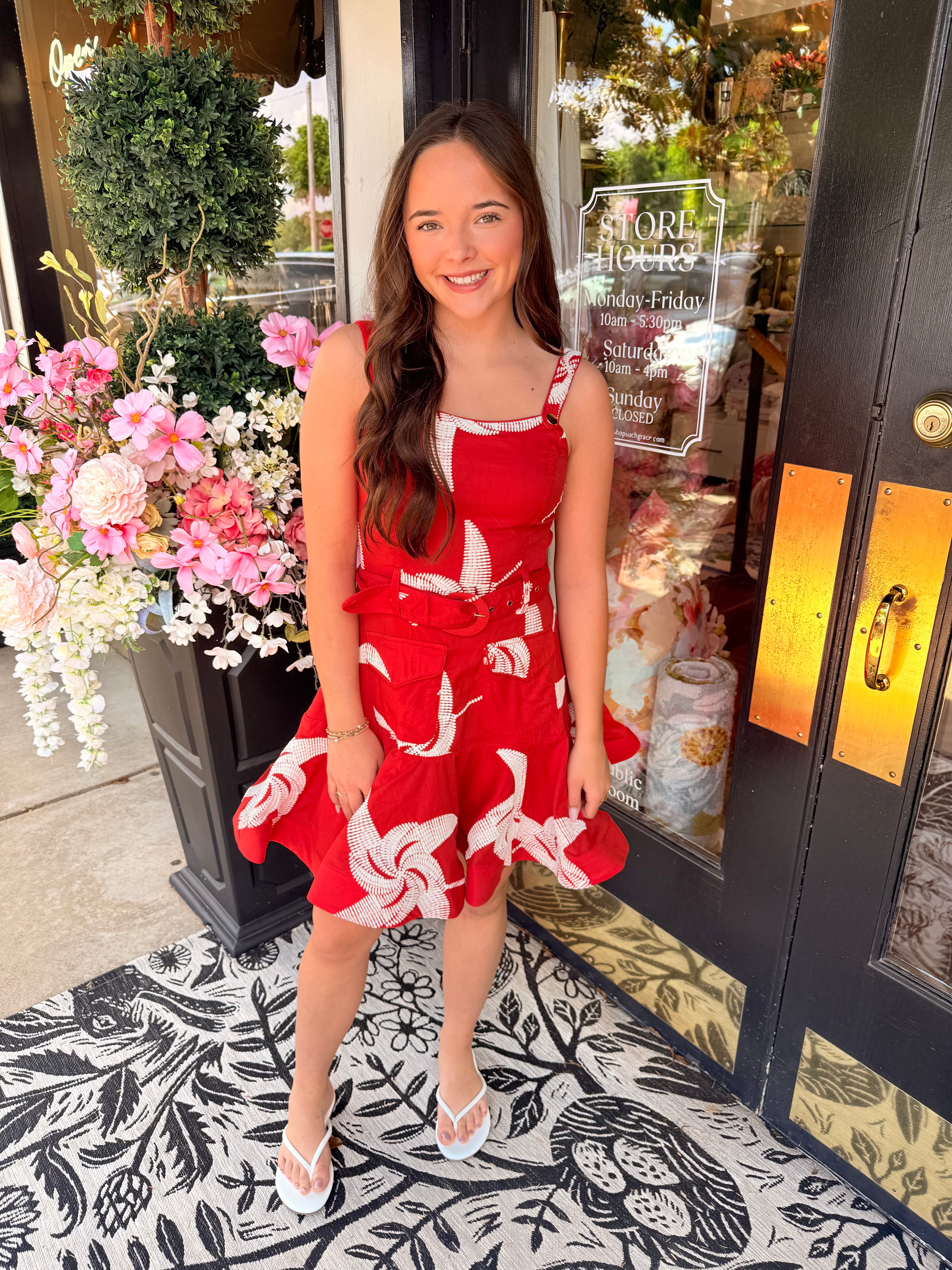 Alivia Embroidered Pinwheel Mini Dress | CIEBON