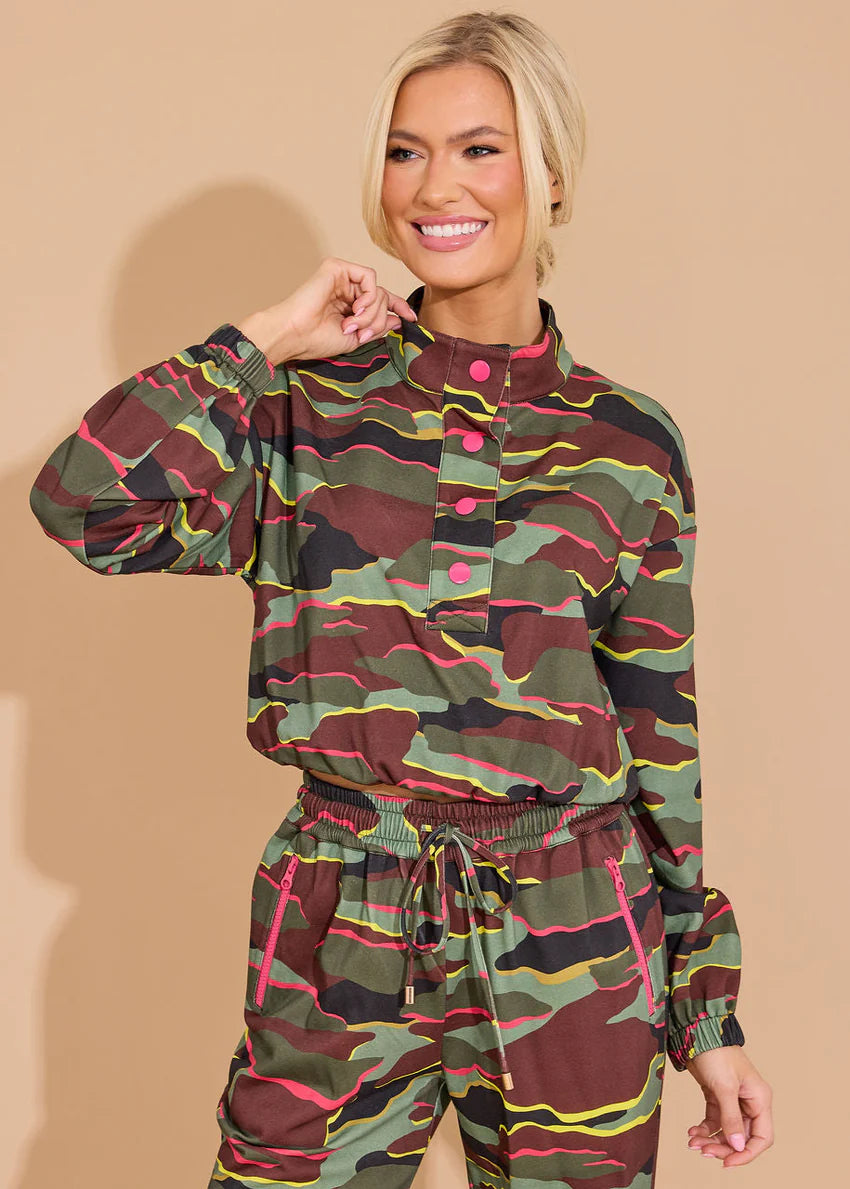Frankie Top - Neon Camo | Alden Adair