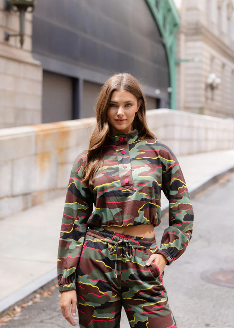 Frankie Top - Neon Camo | Alden Adair