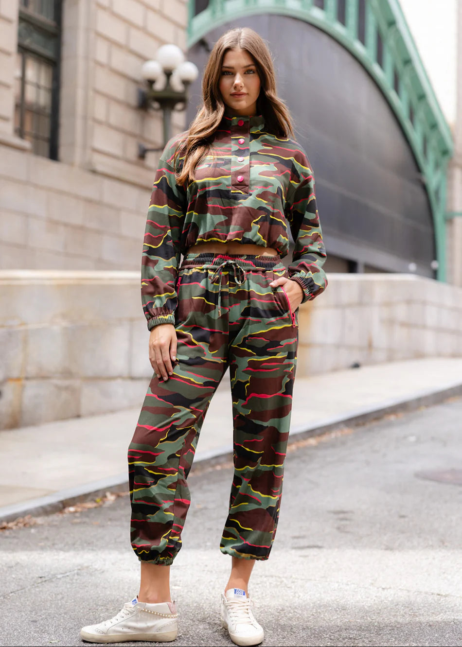 Frankie Top - Neon Camo | Alden Adair