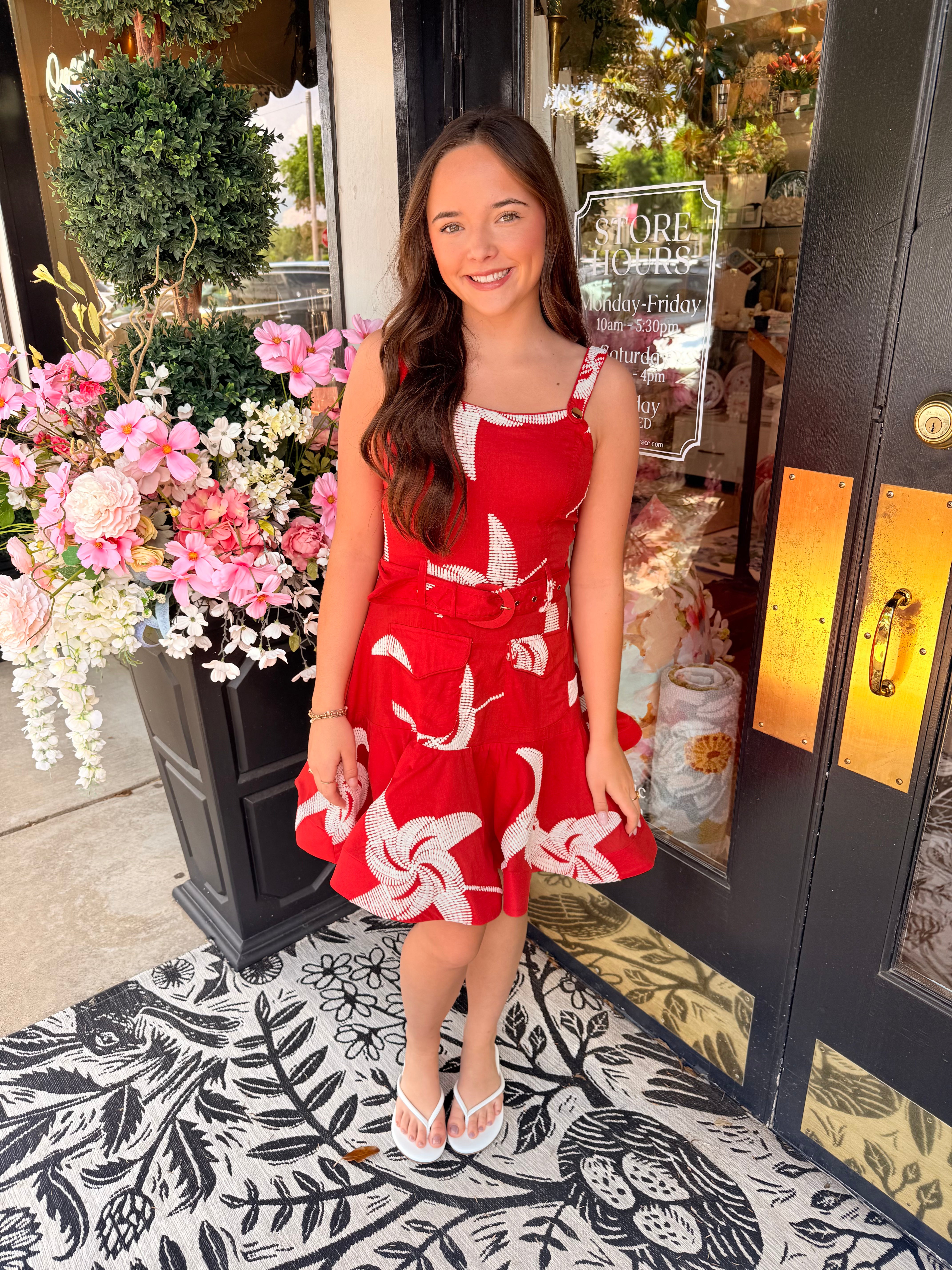 Alivia Embroidered Pinwheel Mini Dress | CIEBON