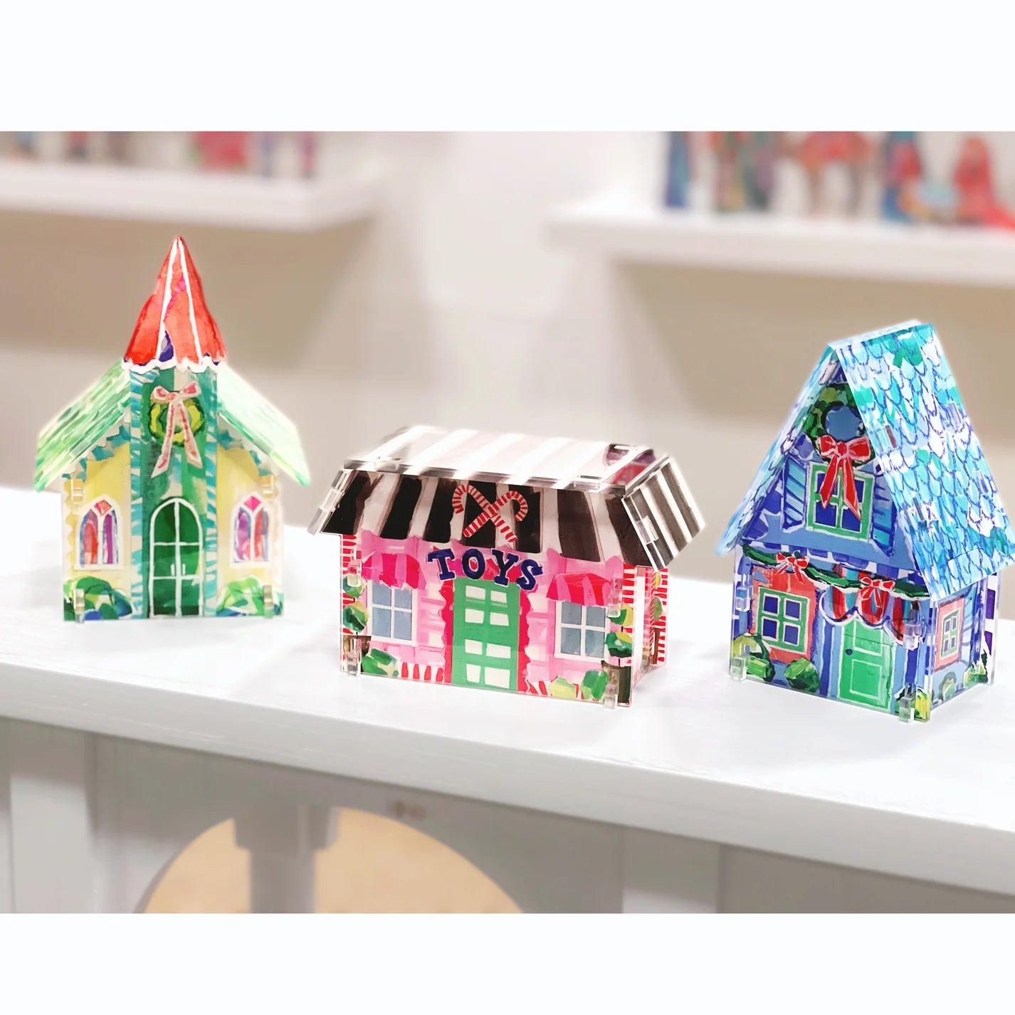 Acrylic Christmas Village | Lauren Dunn