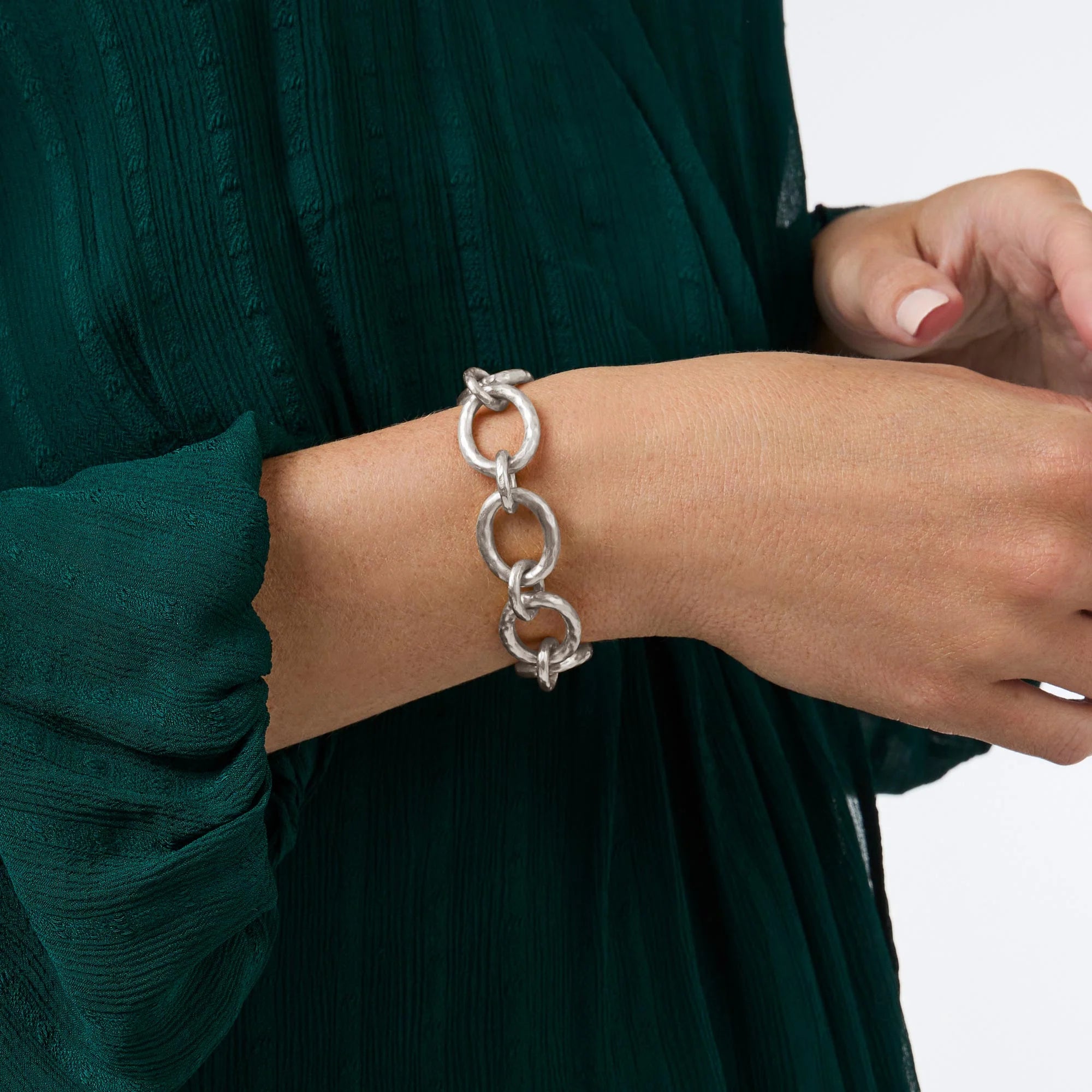 Catalina Demi Link Silver Bracelet | Julie Vos