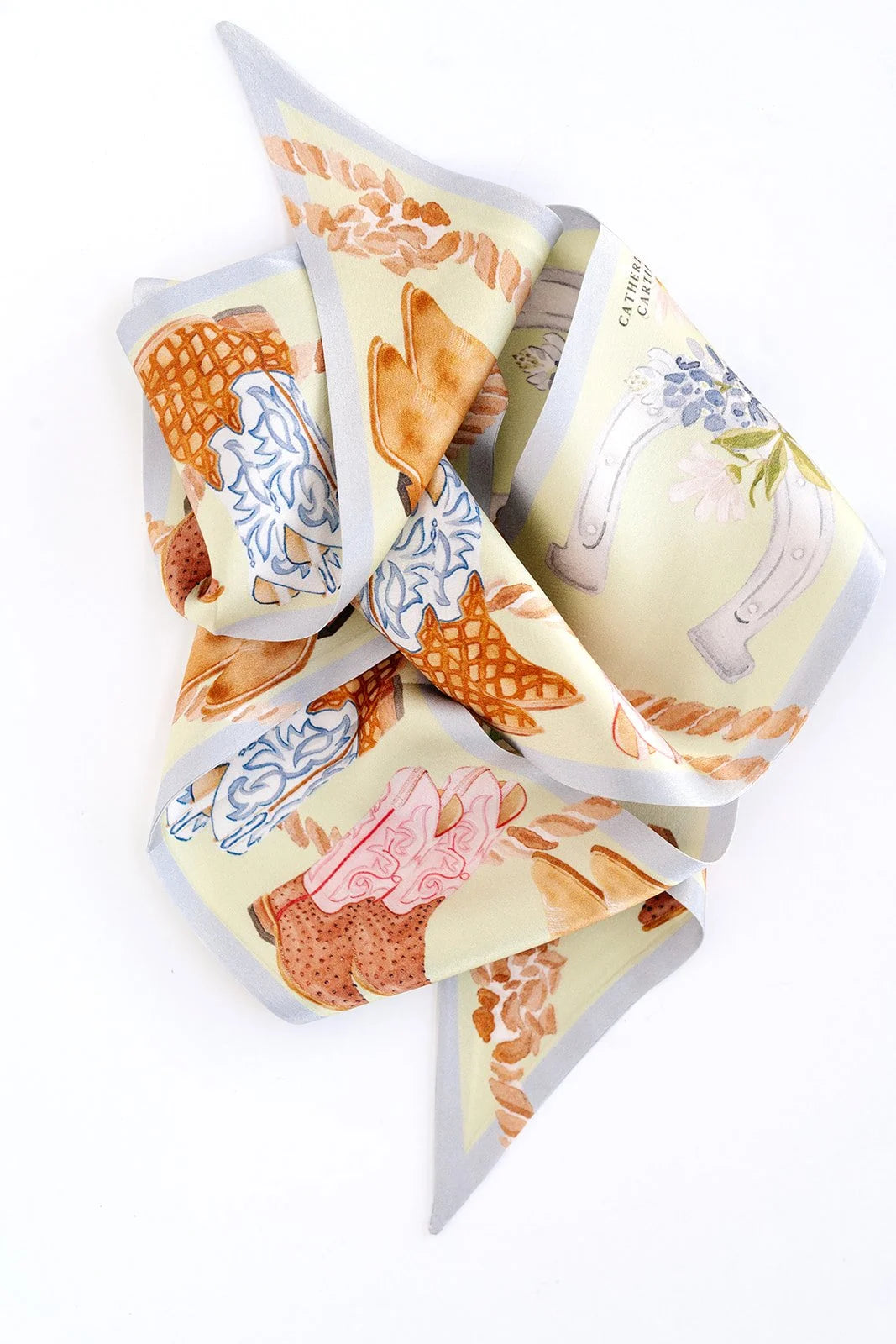 Boot Silk Ribbon Scarf | Catherine Cartie