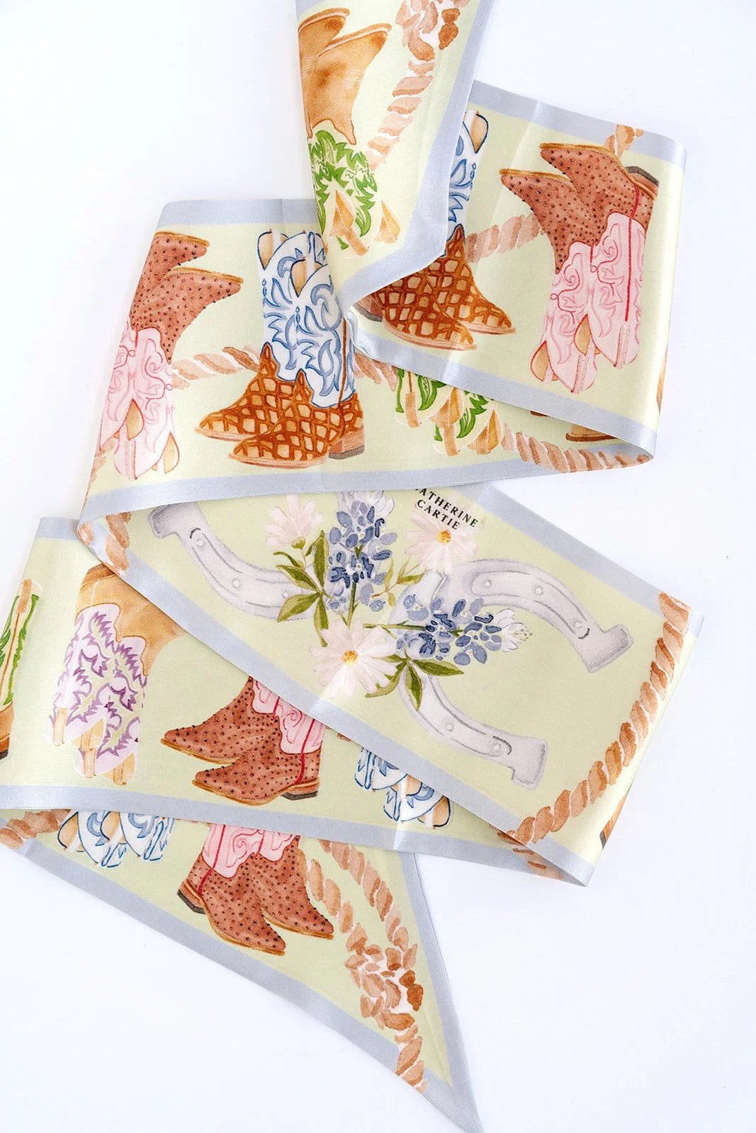 Boot Silk Ribbon Scarf | Catherine Cartie