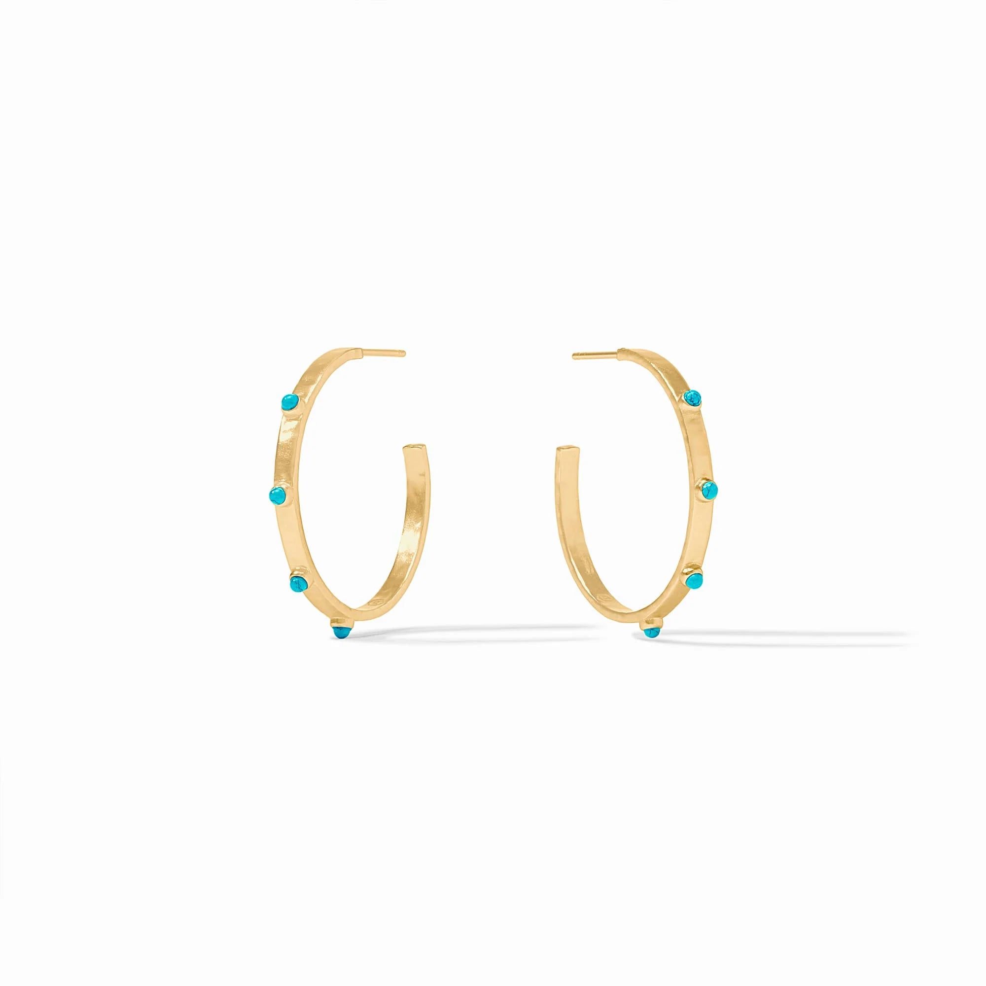 Crescent Stone Hoop | Julie Vos