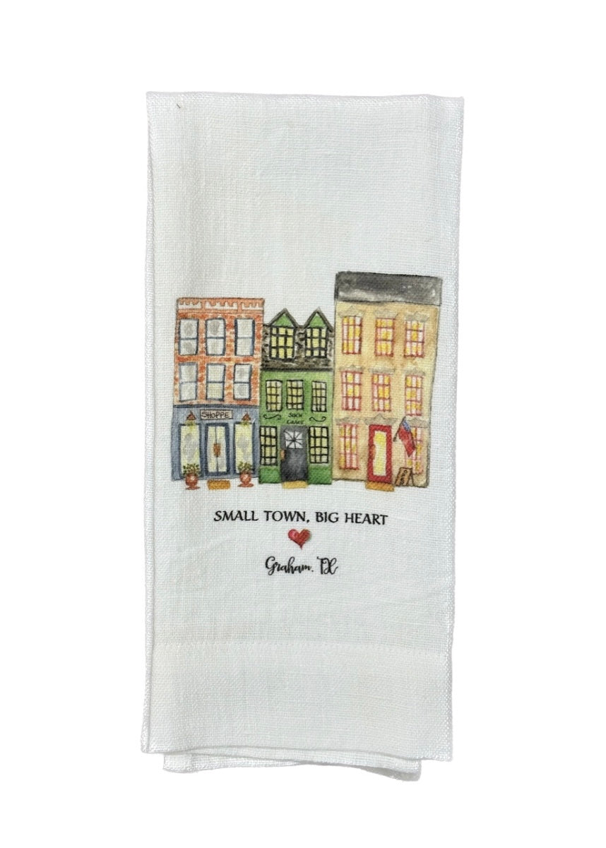 Graham TX - Small Town Big Heart Towel