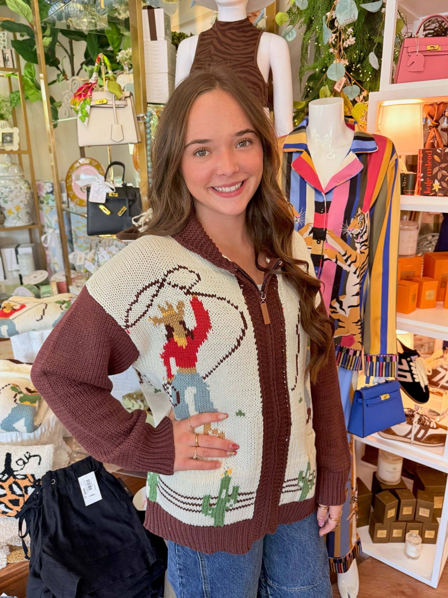 Saddle Up Zip Cardigan