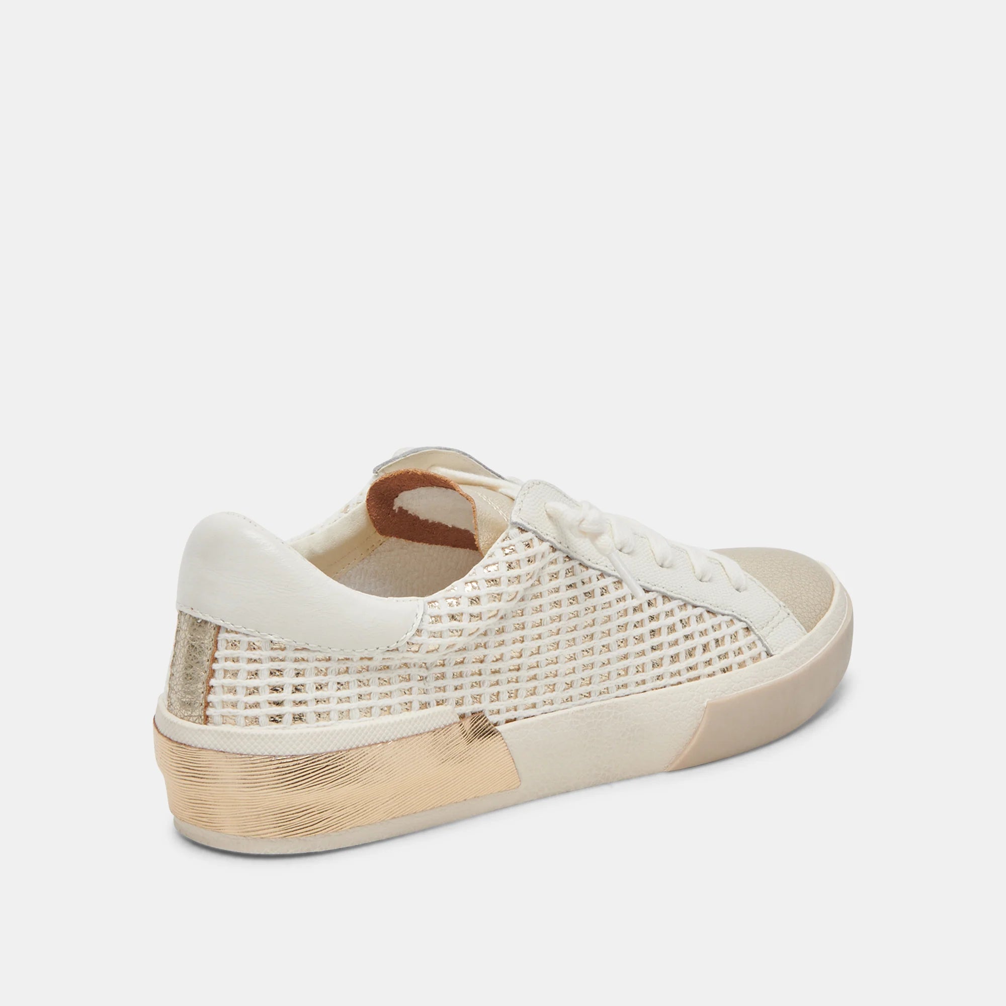 Zina Bone Gold Woven | Dolce Vita