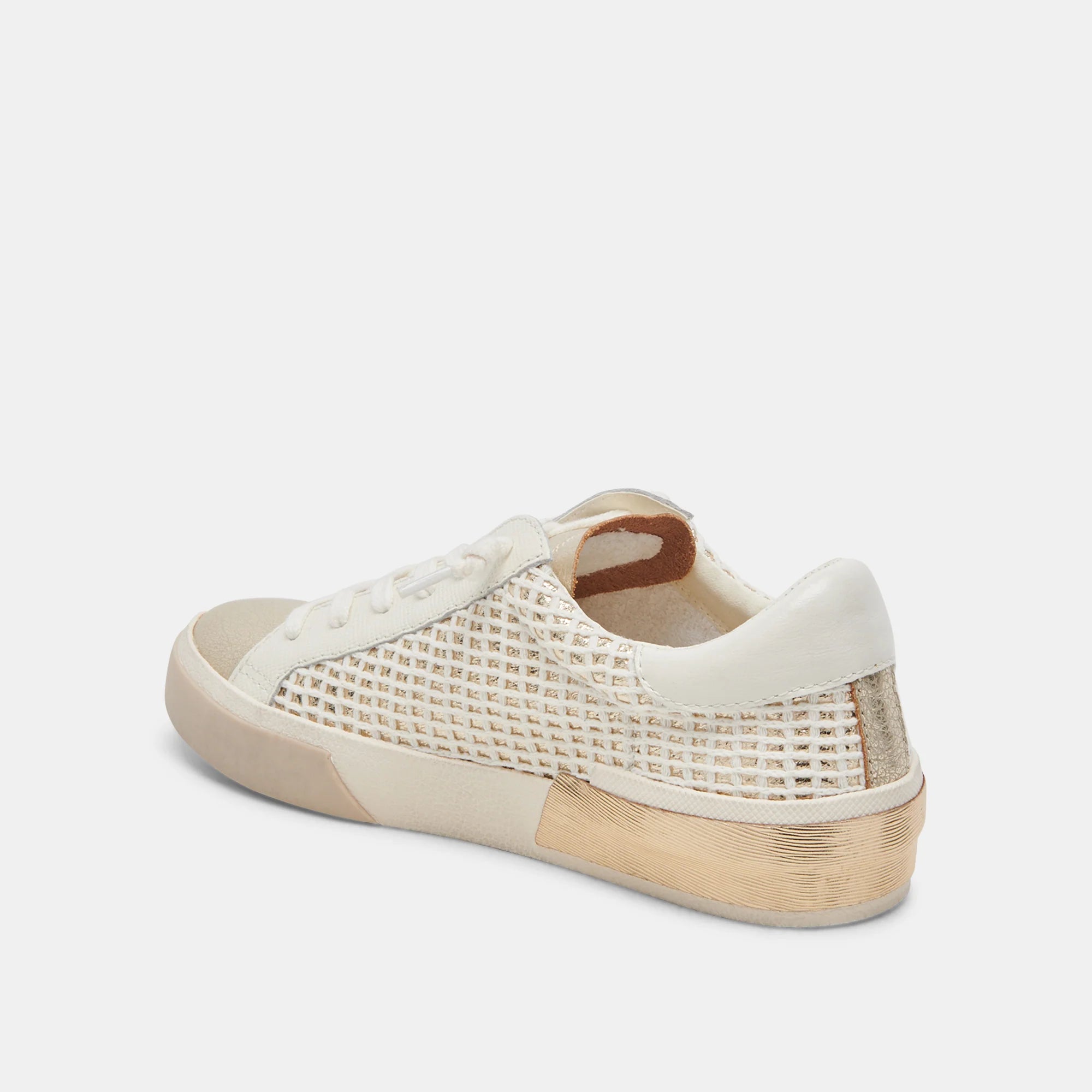 Zina Bone Gold Woven | Dolce Vita