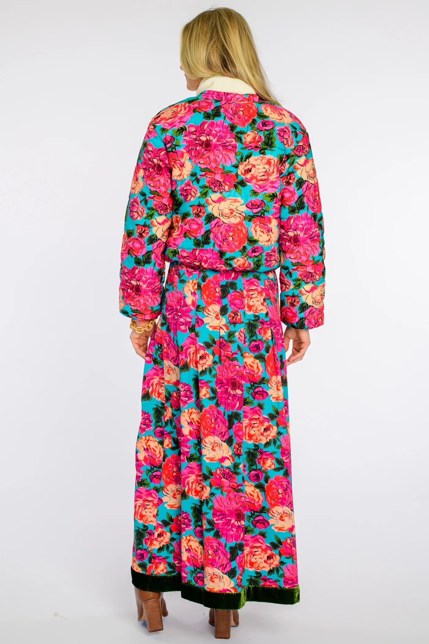 Frankie Bomber in Vintage Roses | Elizabeth James