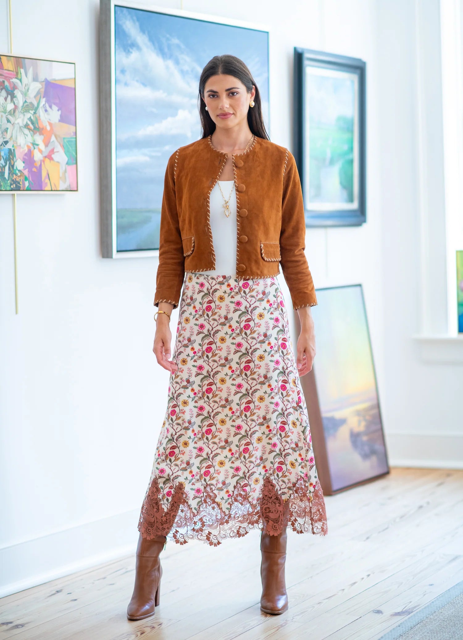 Esme Jacket in Tab Suede | Elizabeth James